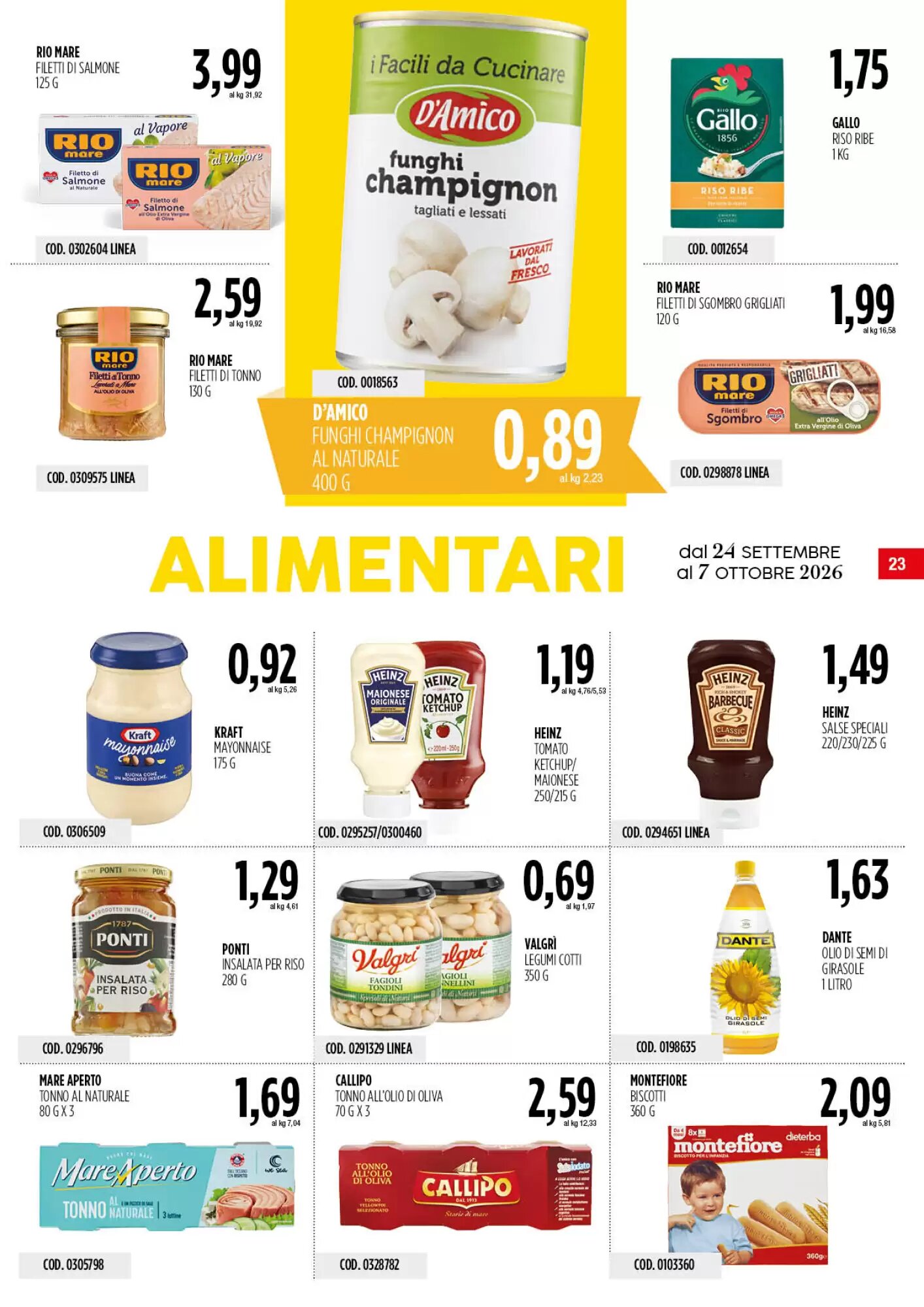 Volantino promozionale Carico Cash & Carry  valide dal 24/09/2026 - Pagina 23.