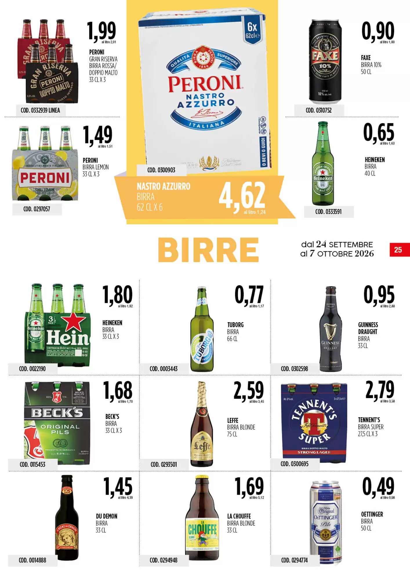 Volantino promozionale Carico Cash & Carry  valide dal 24/09/2026 - Pagina 25.