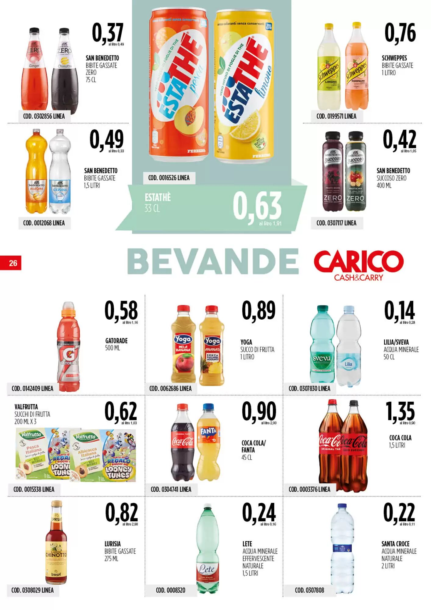 Volantino promozionale Carico Cash & Carry  valide dal 24/09/2026 - Pagina 26.