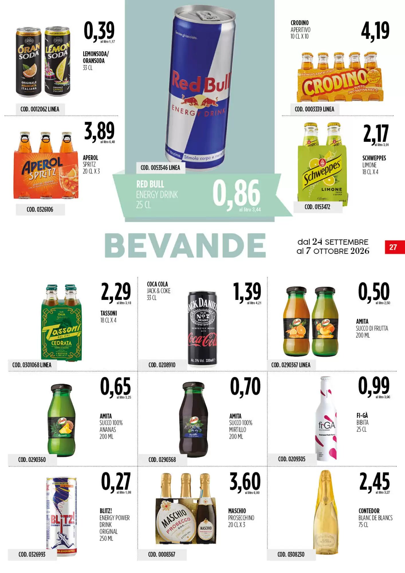 Volantino promozionale Carico Cash & Carry  valide dal 24/09/2026 - Pagina 27.