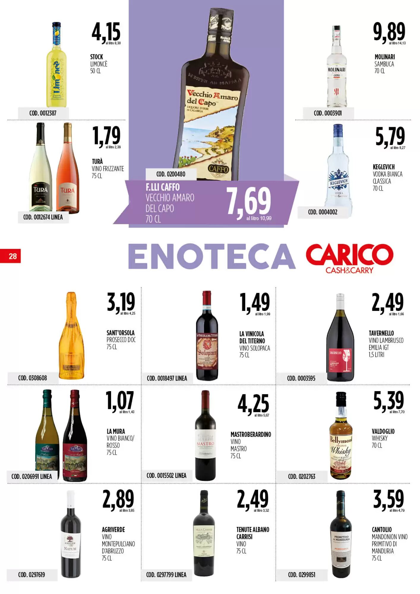 Volantino promozionale Carico Cash & Carry  valide dal 24/09/2026 - Pagina 28.