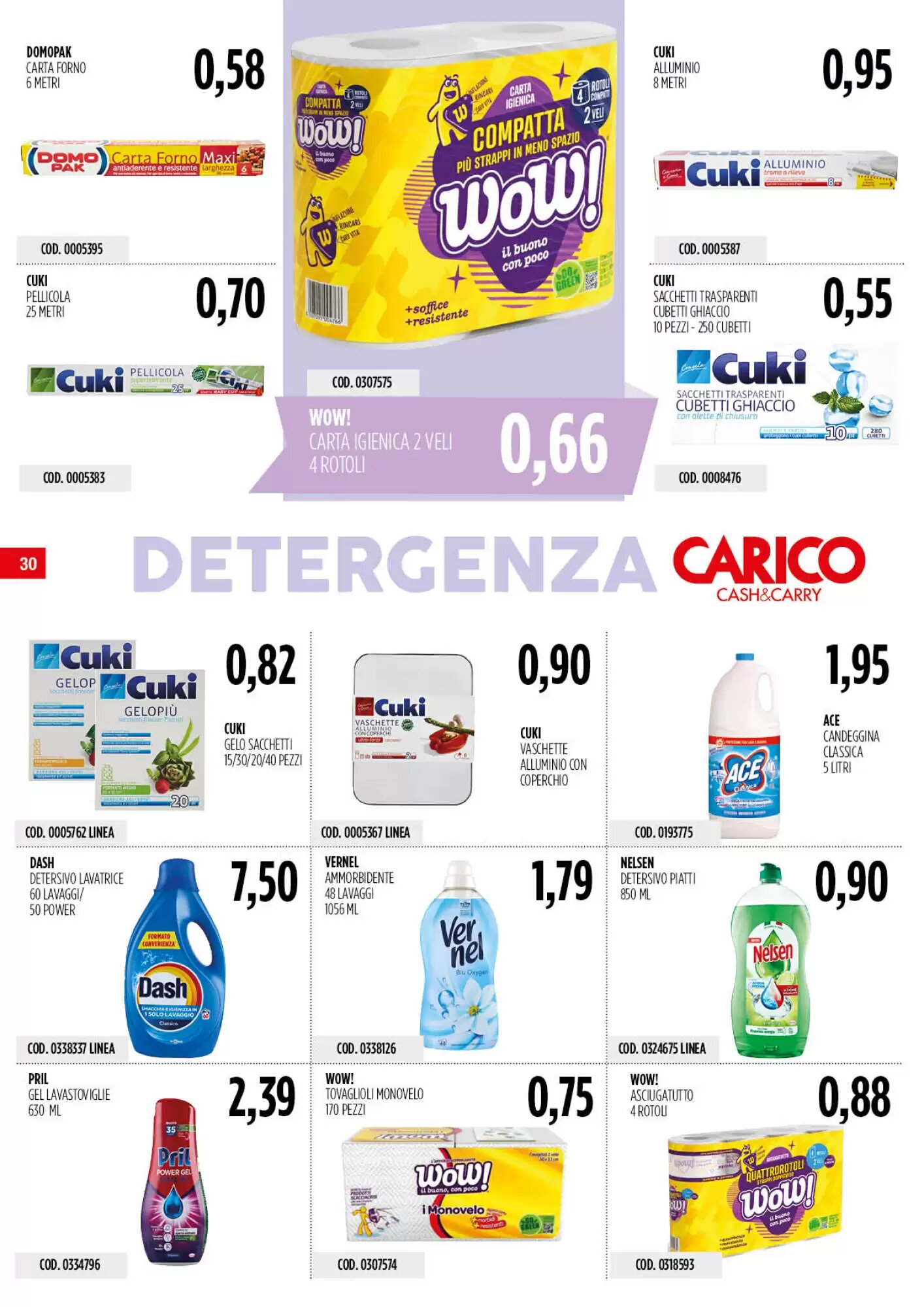 Volantino promozionale Carico Cash & Carry  valide dal 24/09/2026 - Pagina 30.