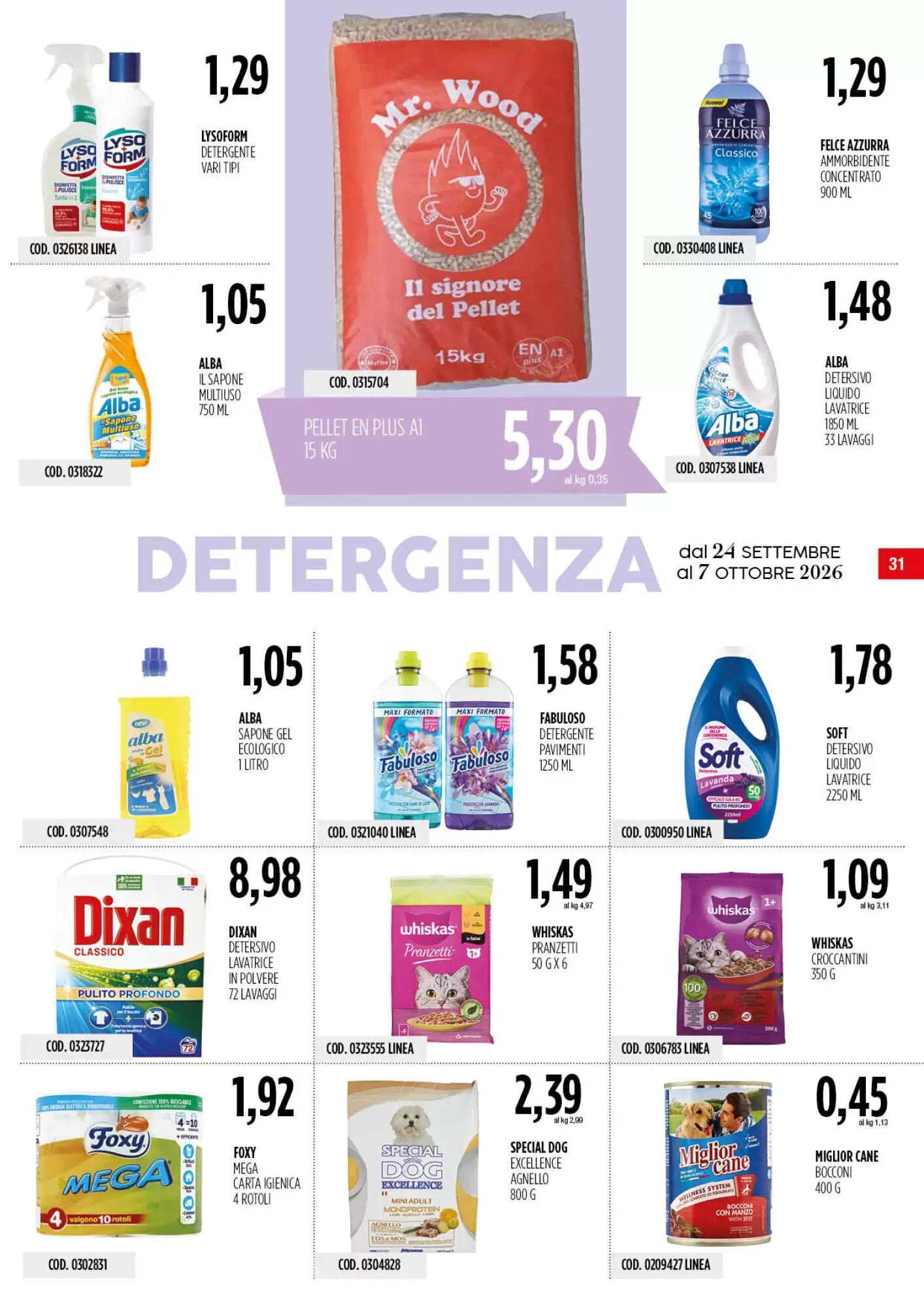 Volantino promozionale Carico Cash & Carry  valide dal 24/09/2026 - Pagina 31.