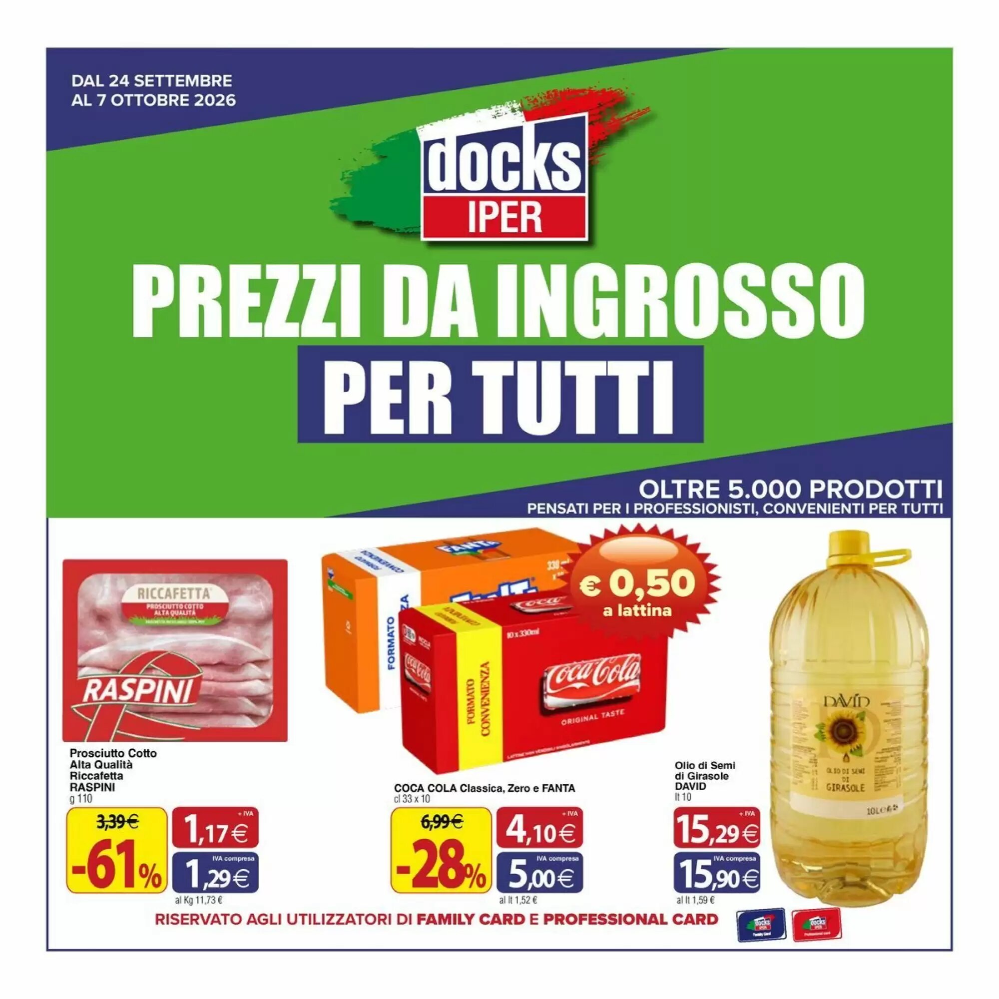 Volantino promozionale Docks Cash&Carry valide dal 24/09/2026 - Pagina 1.