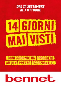 Volantino promozionale Bennet  valide dal 24/09/2026