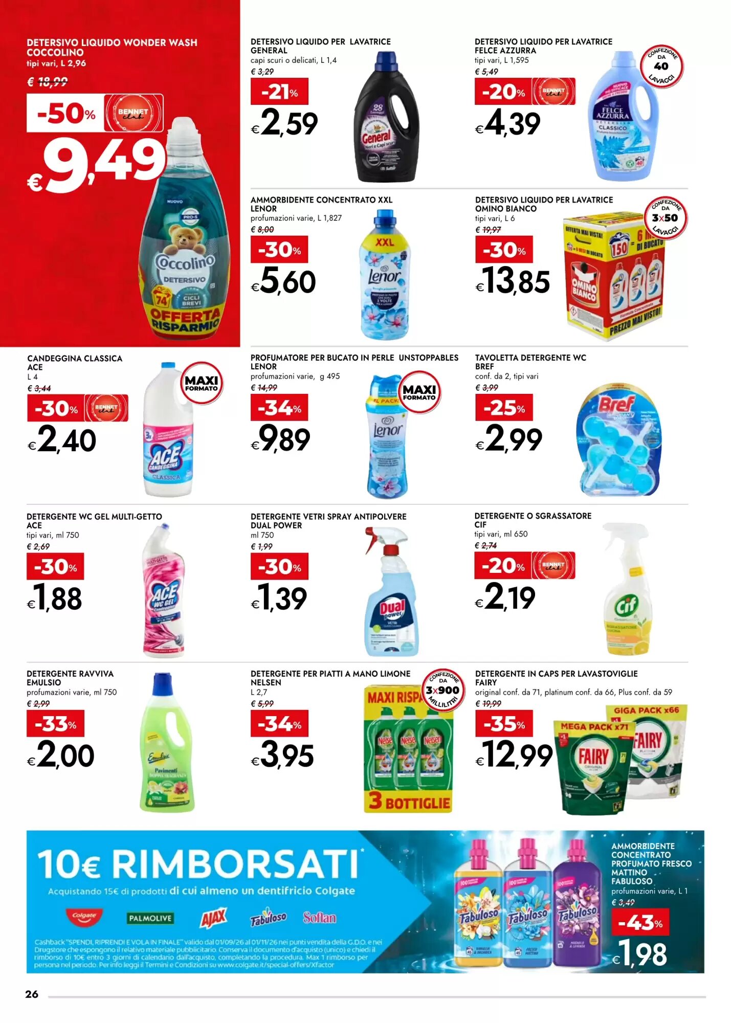 Volantino promozionale Bennet  valide dal 24/09/2026 - Pagina 26.