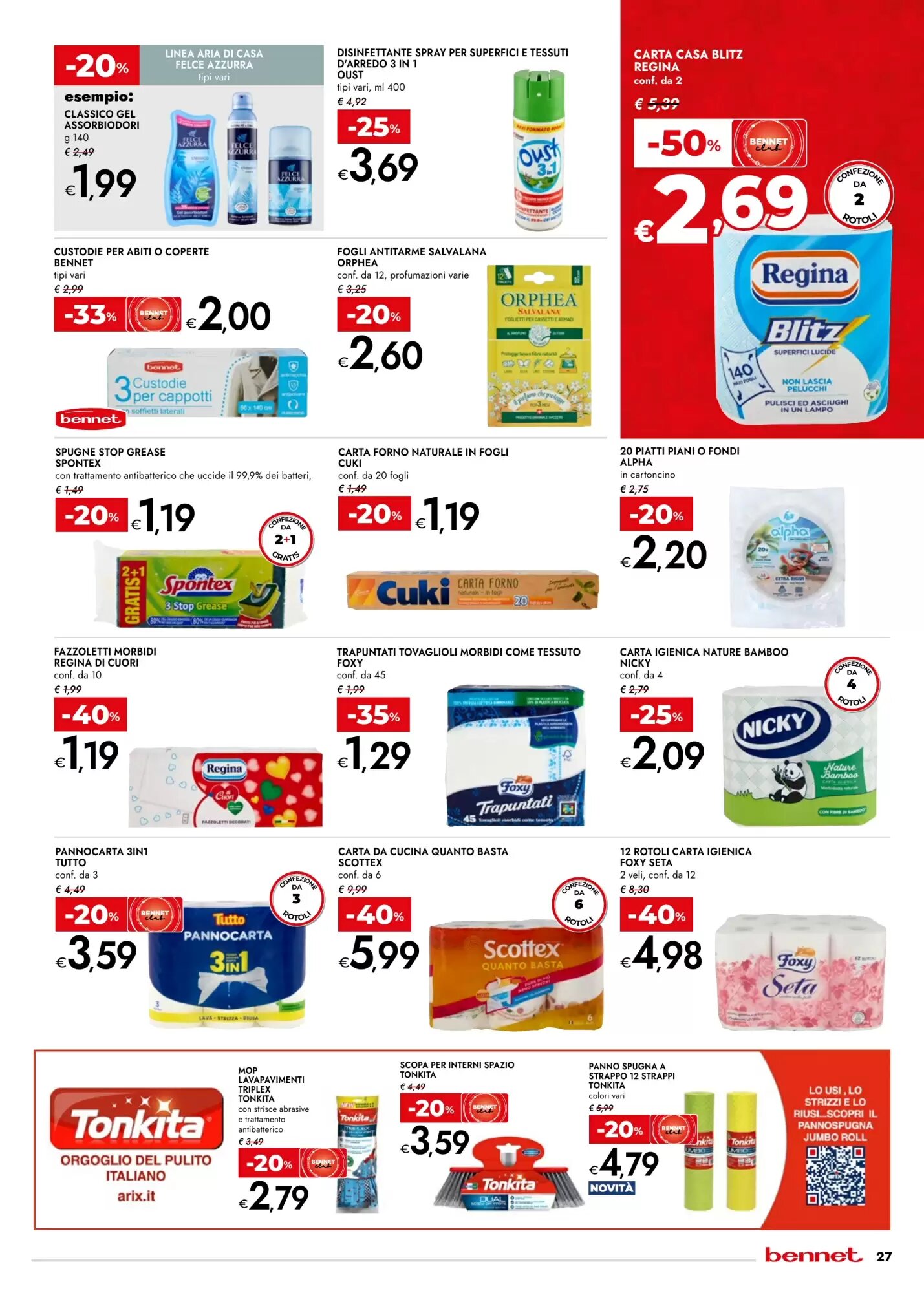 Volantino promozionale Bennet  valide dal 24/09/2026 - Pagina 27.