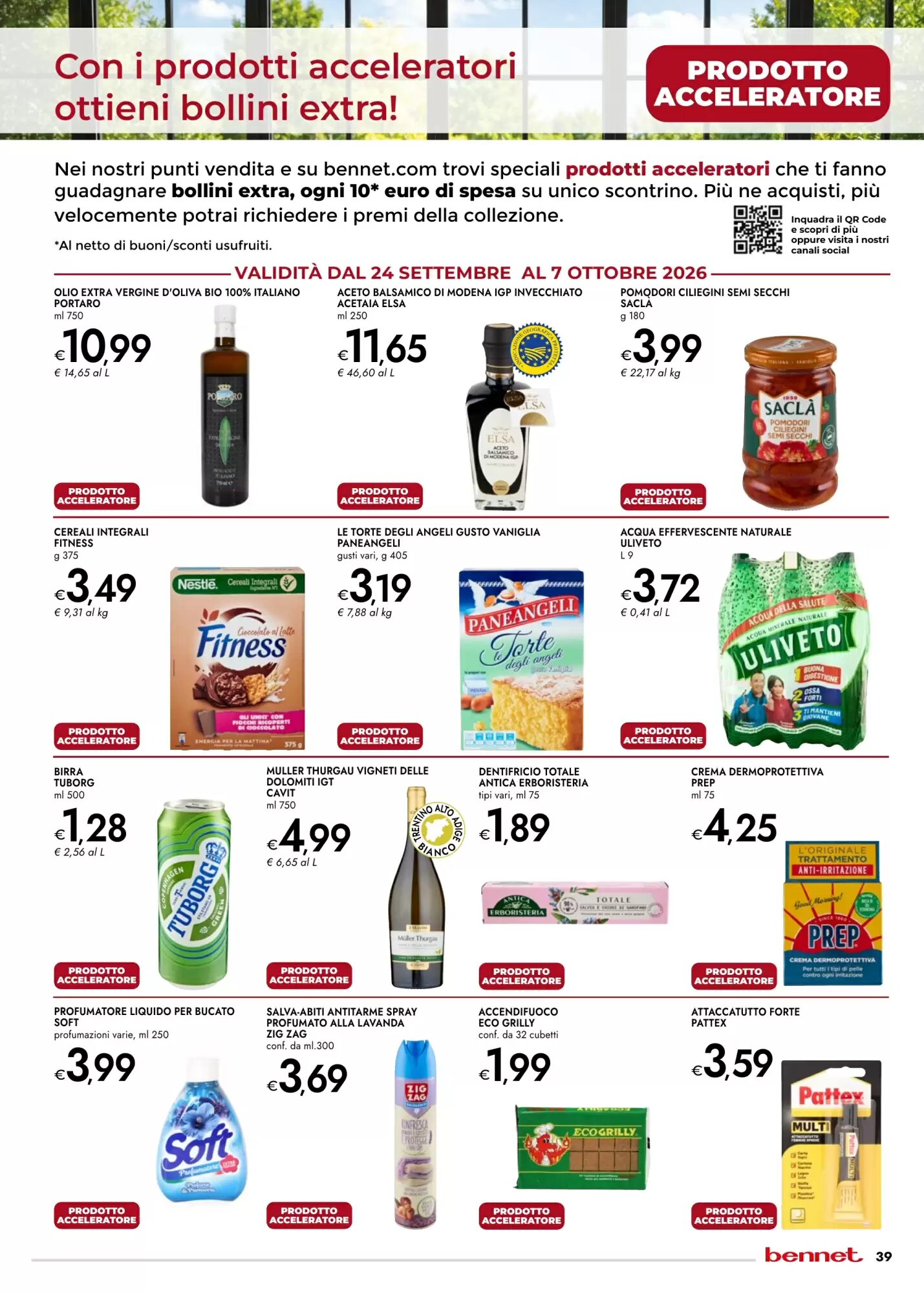 Volantino promozionale Bennet  valide dal 24/09/2026 - Pagina 39.