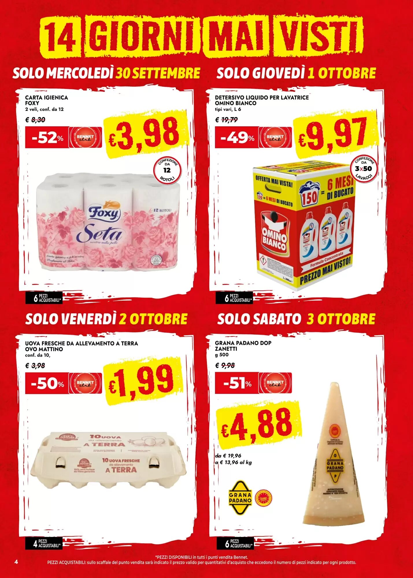Volantino promozionale Bennet  valide dal 24/09/2026 - Pagina 4.