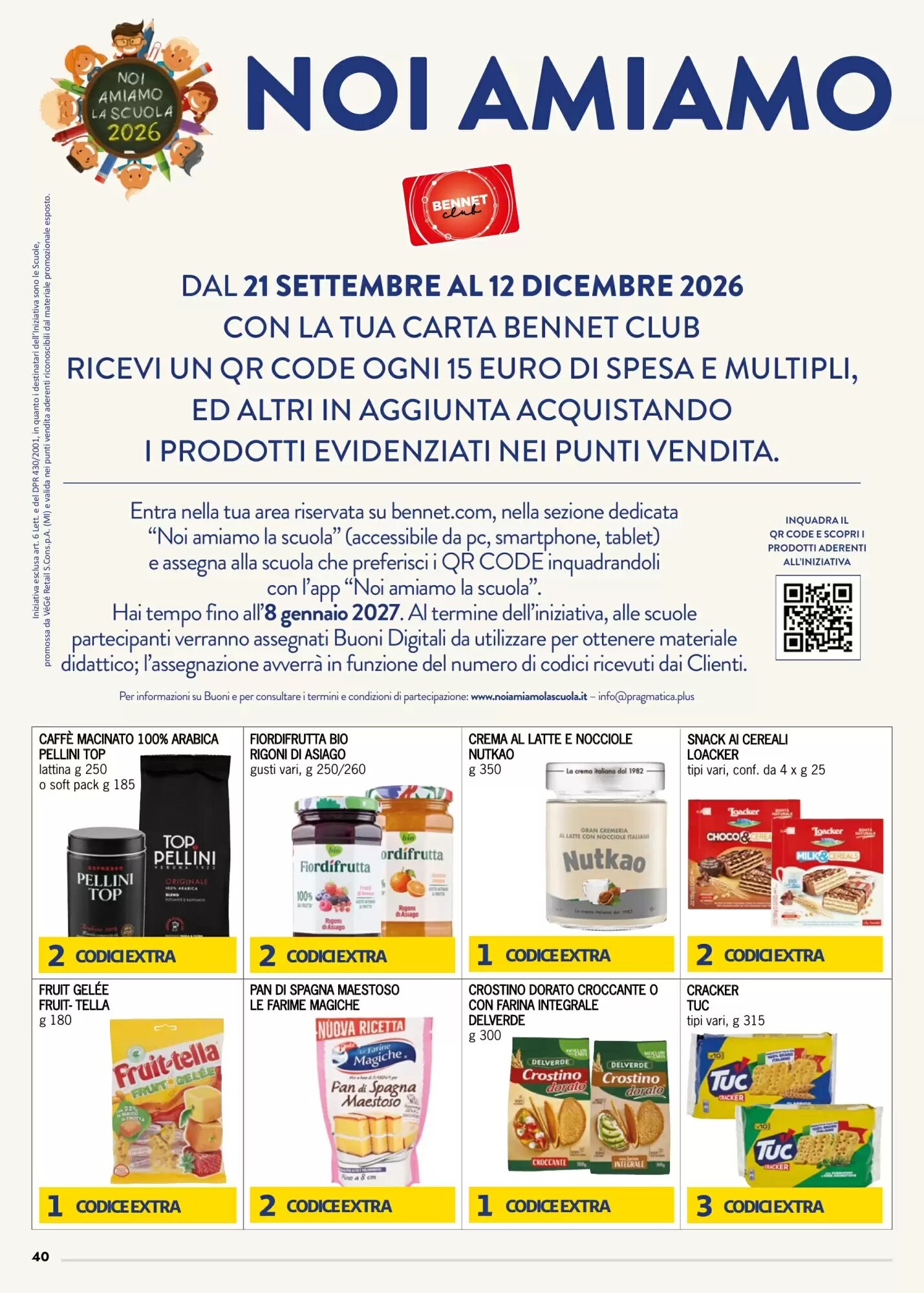 Volantino promozionale Bennet  valide dal 24/09/2026 - Pagina 40.