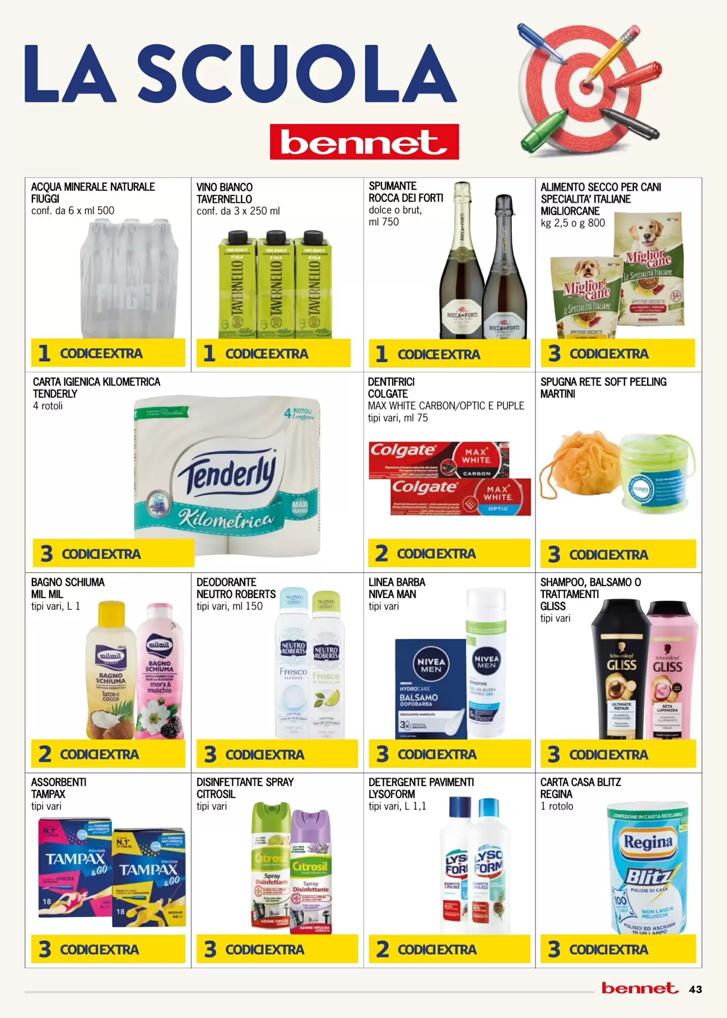 Volantino promozionale Bennet  valide dal 24/09/2026 - Pagina 43.