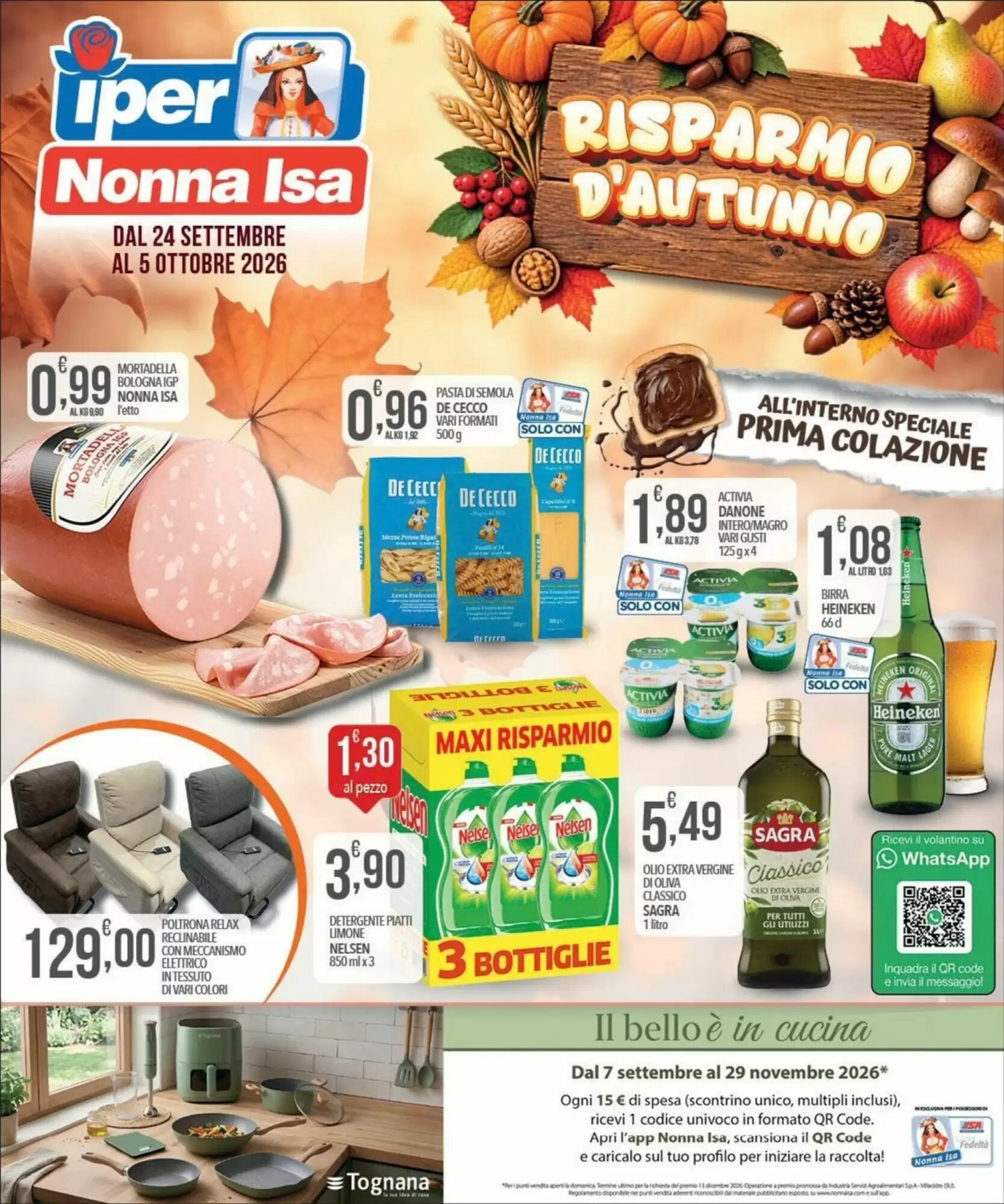 Volantino promozionale Iper Nonna Isa  valide dal 24/09/2026 - Pagina 1.