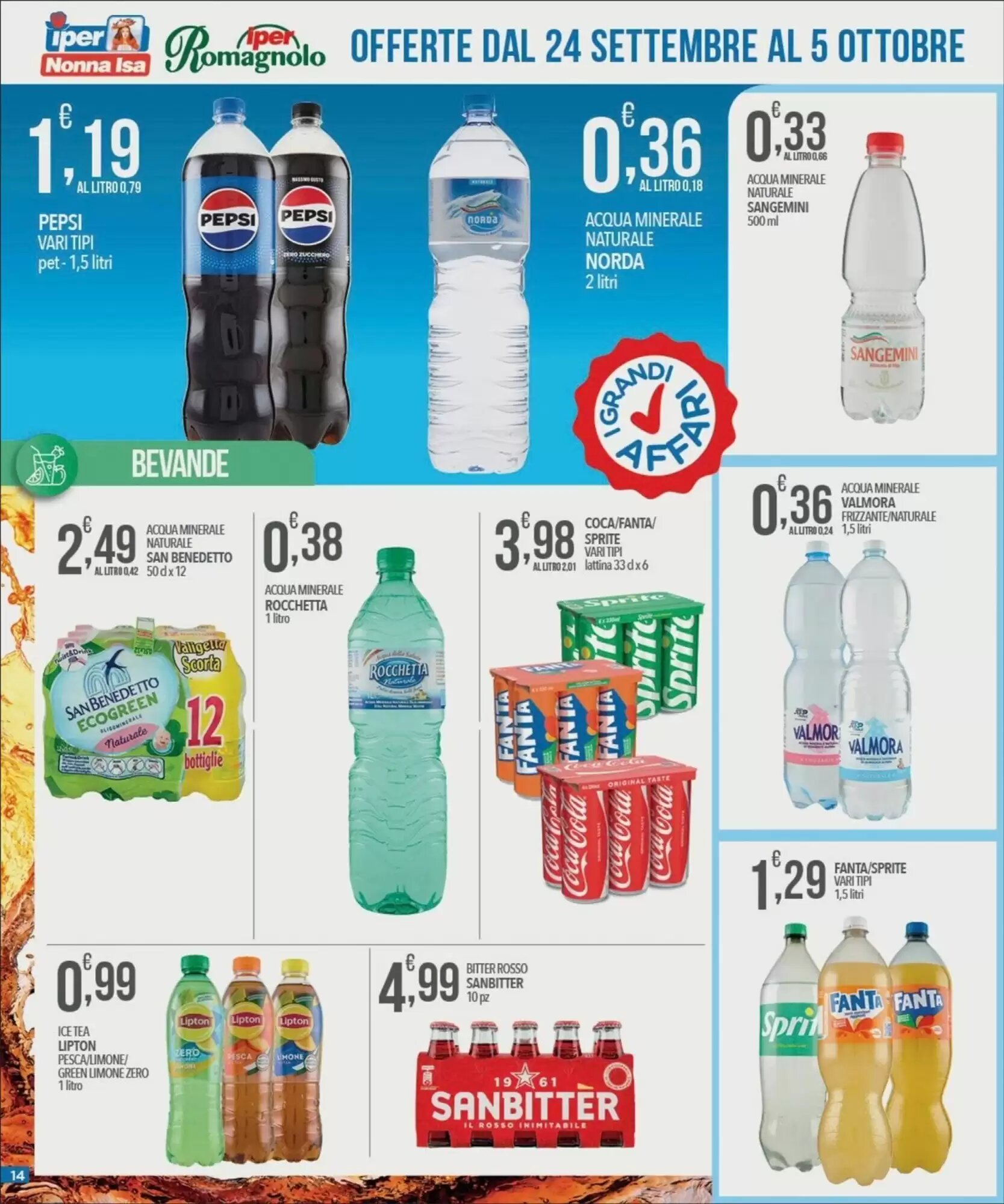 Volantino promozionale Iper Nonna Isa  valide dal 24/09/2026 - Pagina 14.