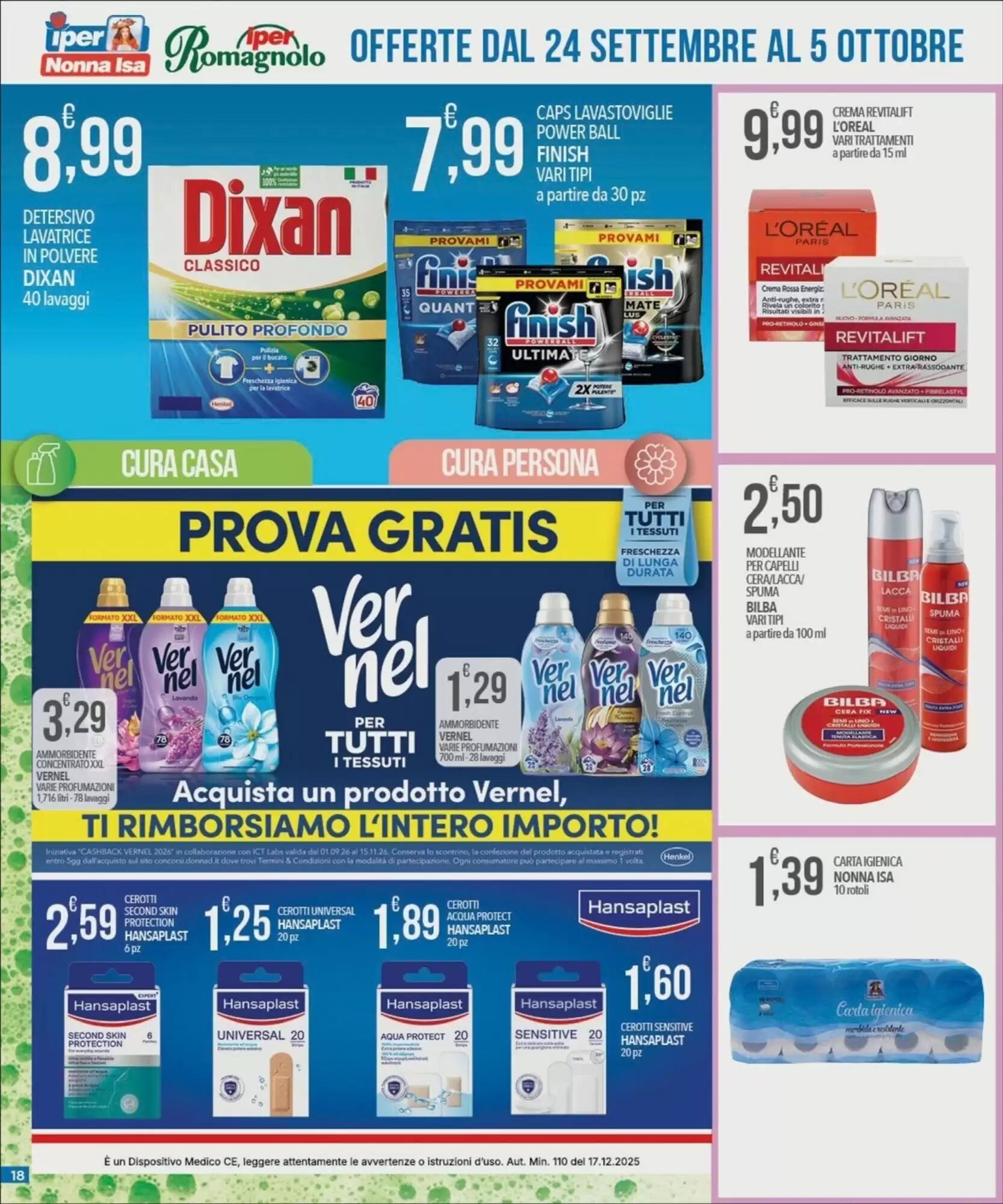 Volantino promozionale Iper Nonna Isa  valide dal 24/09/2026 - Pagina 18.