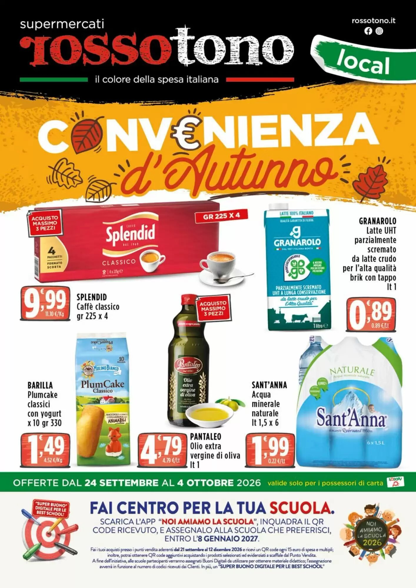 Volantino promozionale Rossotono valide dal 24/09/2026 - Pagina 1.