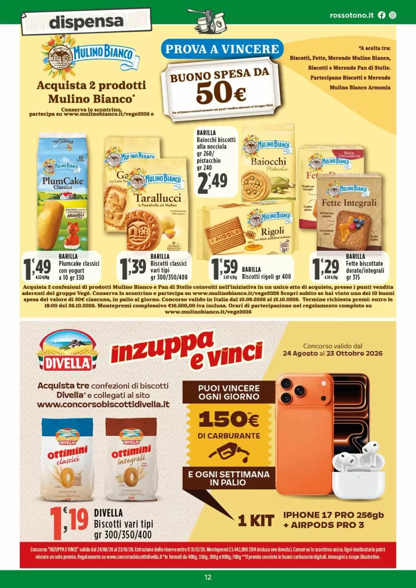 Volantino promozionale Rossotono  valide dal 24/09/2026 - Pagina 12.