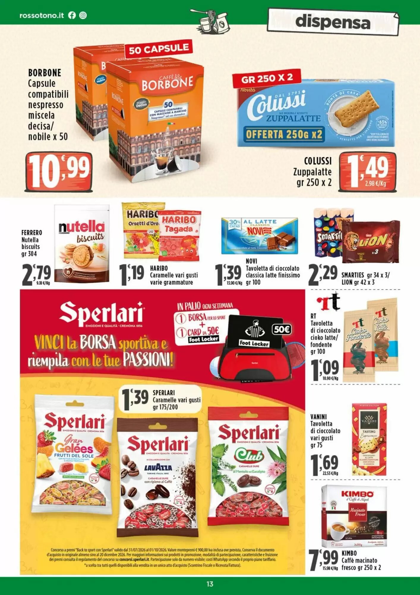 Volantino promozionale Rossotono  valide dal 24/09/2026 - Pagina 13.