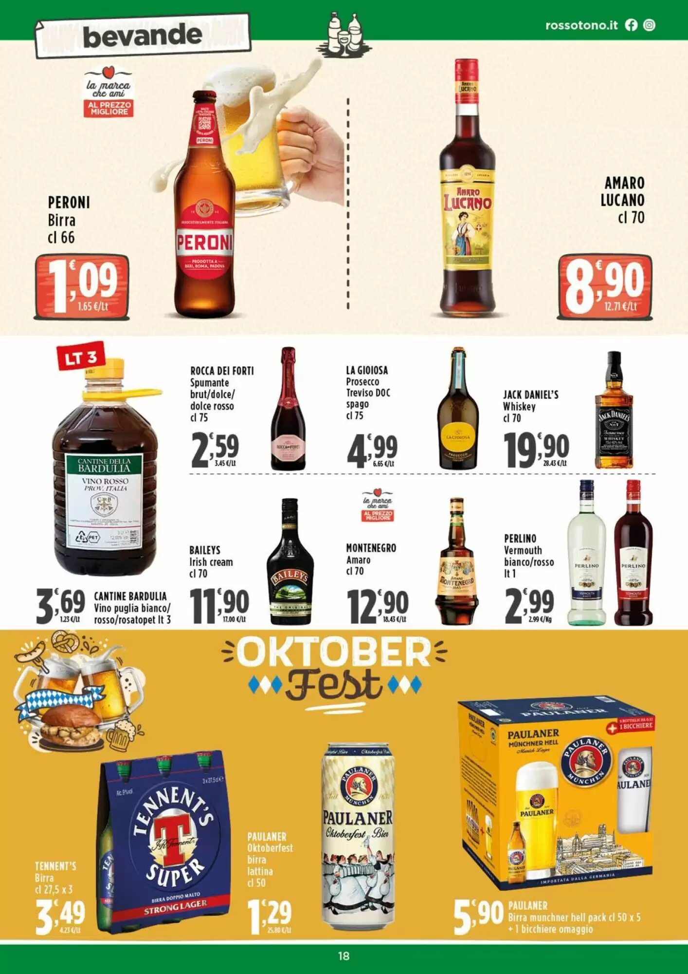 Volantino promozionale Rossotono  valide dal 24/09/2026 - Pagina 18.