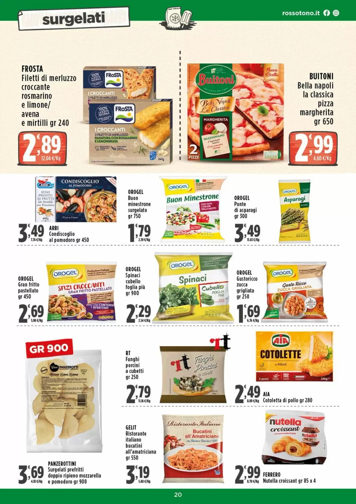 Volantino promozionale Rossotono  valide dal 24/09/2026 - Pagina 20.