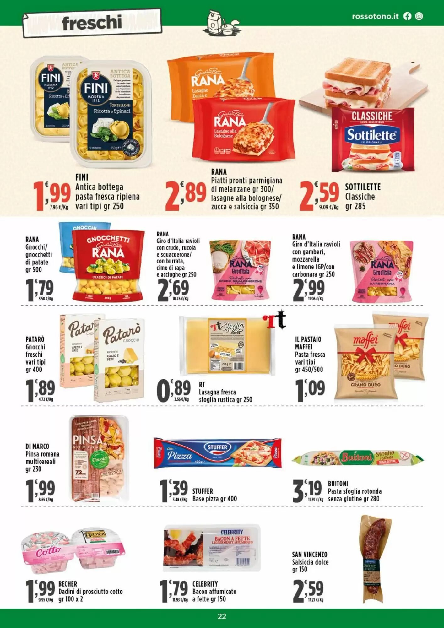 Volantino promozionale Rossotono  valide dal 24/09/2026 - Pagina 22.