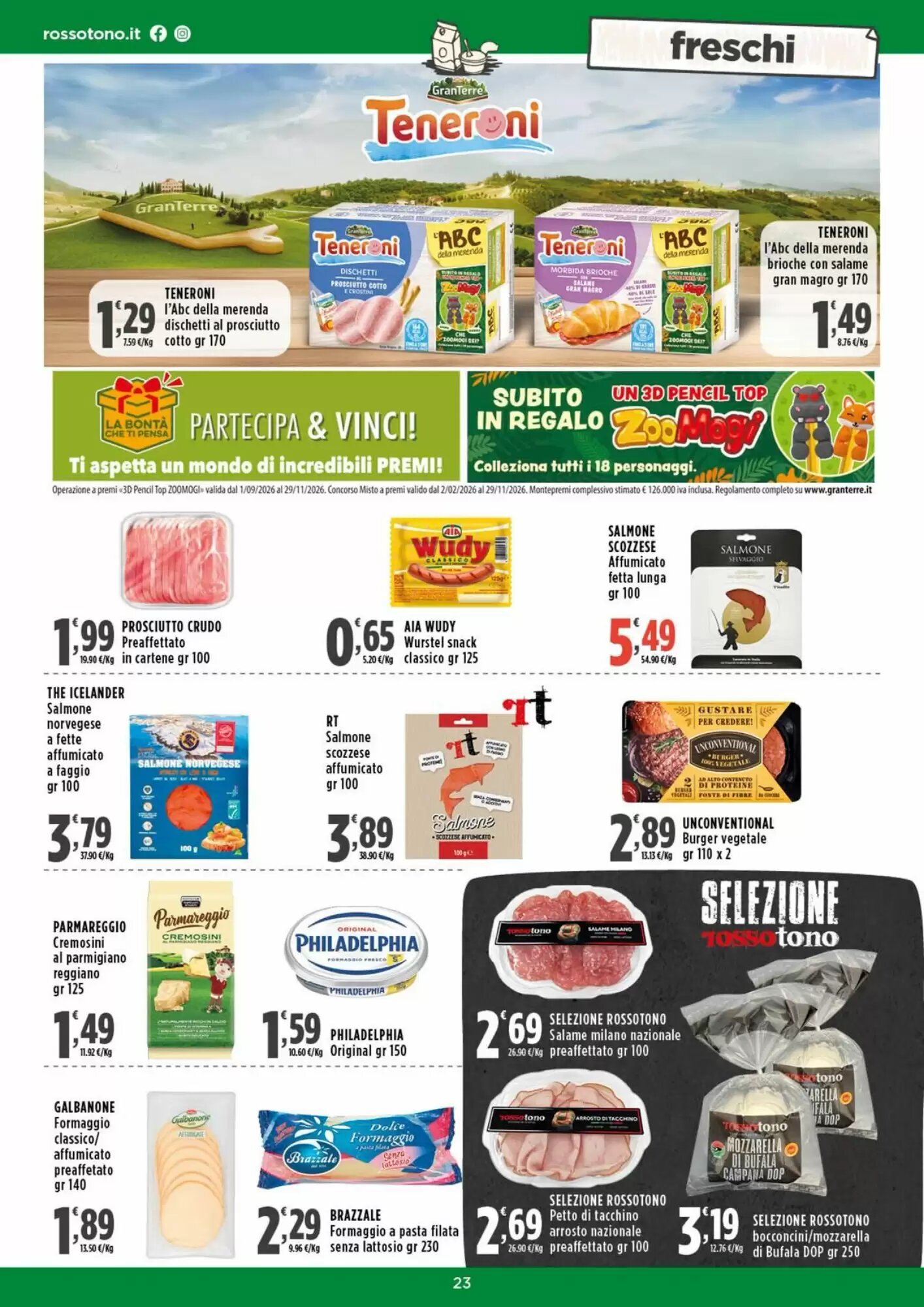 Volantino promozionale Rossotono  valide dal 24/09/2026 - Pagina 23.