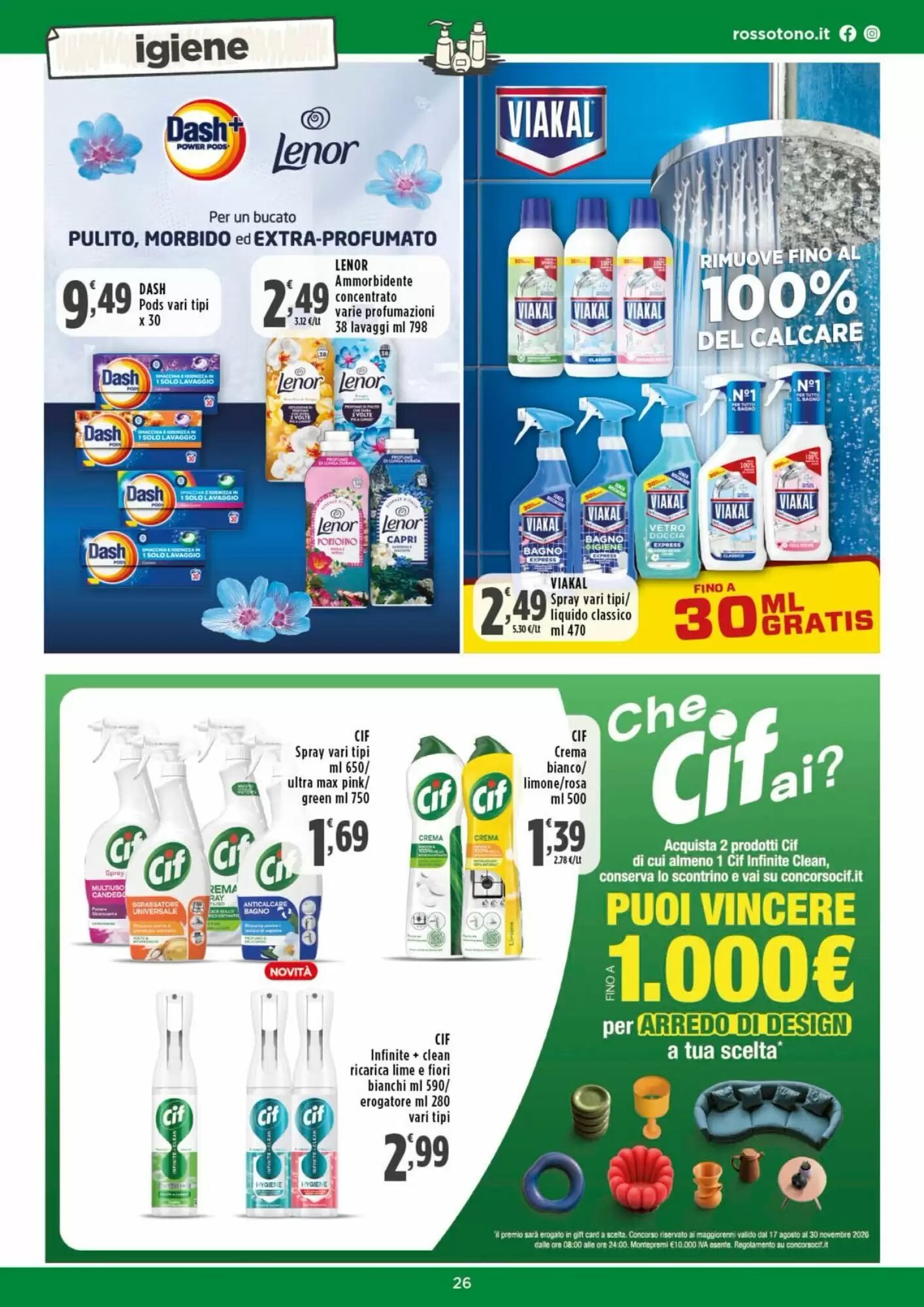 Volantino promozionale Rossotono  valide dal 24/09/2026 - Pagina 26.