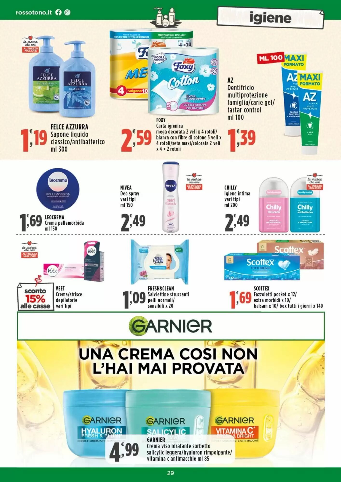 Volantino promozionale Rossotono  valide dal 24/09/2026 - Pagina 29.
