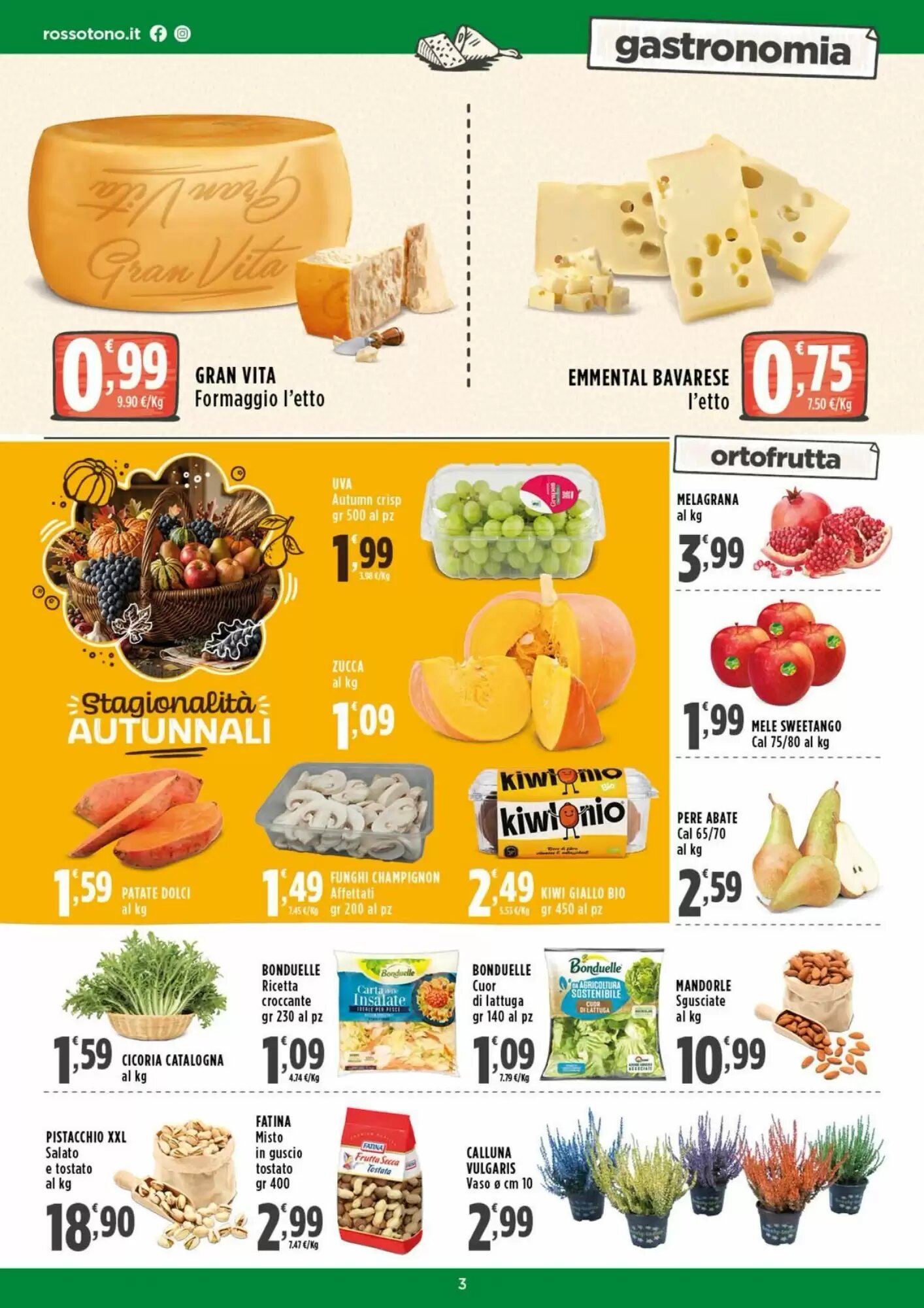 Volantino promozionale Rossotono  valide dal 24/09/2026 - Pagina 3.