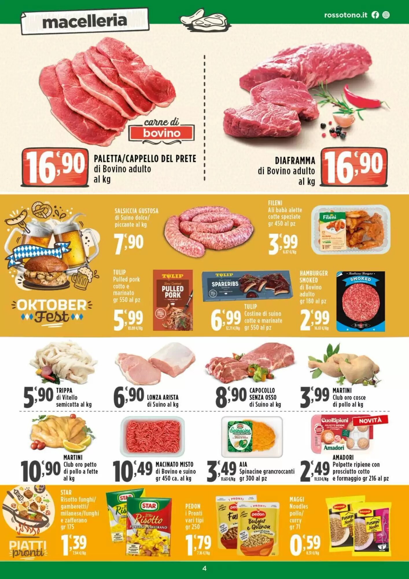 Volantino promozionale Rossotono  valide dal 24/09/2026 - Pagina 4.