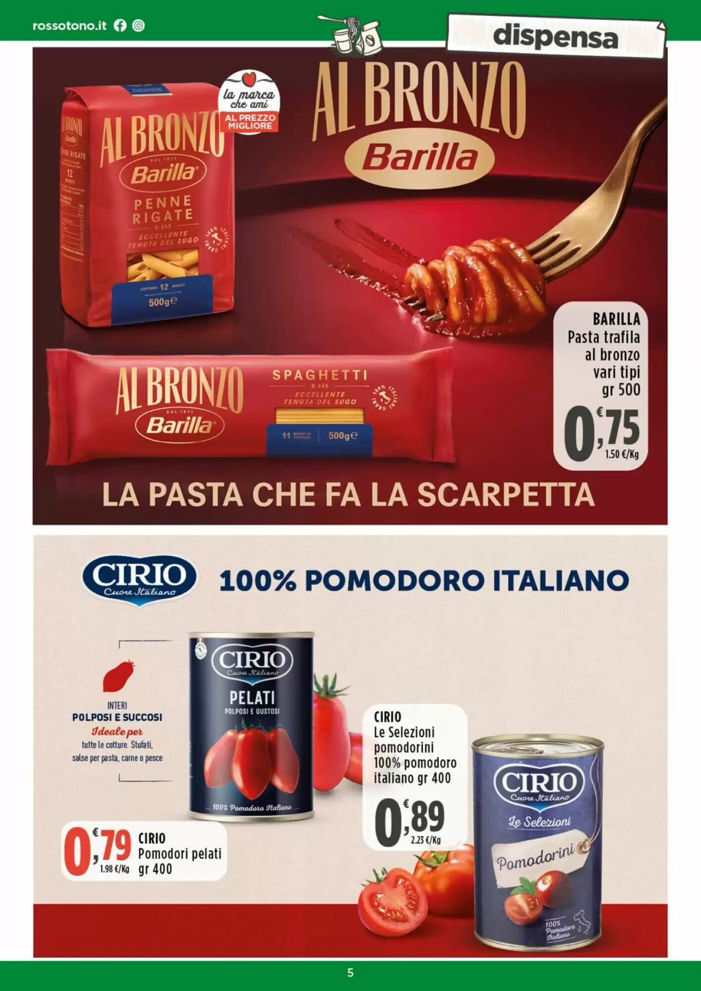 Volantino promozionale Rossotono  valide dal 24/09/2026 - Pagina 5.