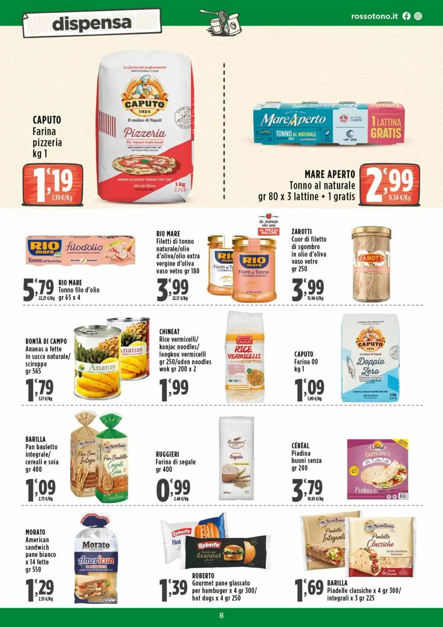 Volantino promozionale Rossotono  valide dal 24/09/2026 - Pagina 8.