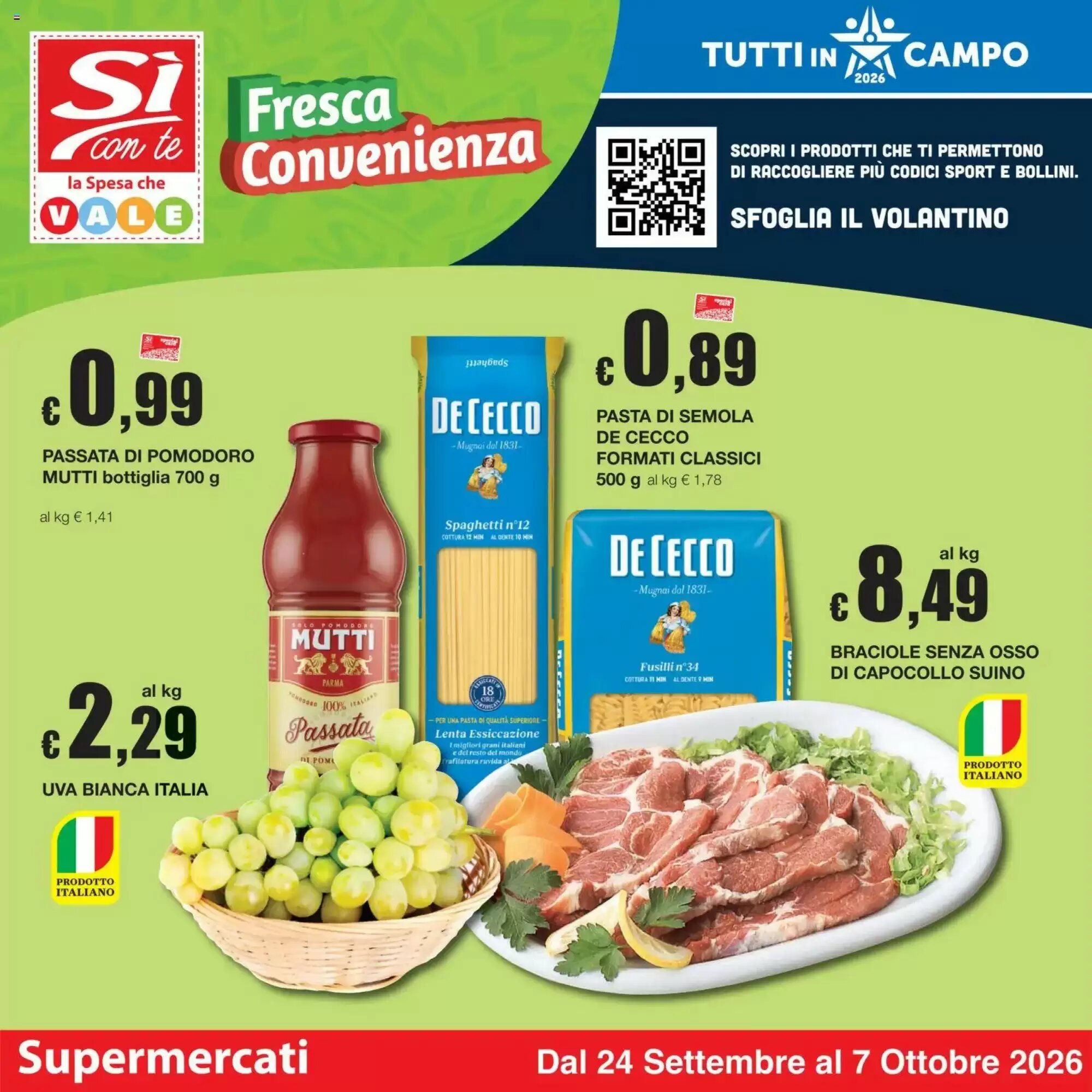 Volantino promozionale Sì con te  valide dal 24/09/2026 - Pagina 1.