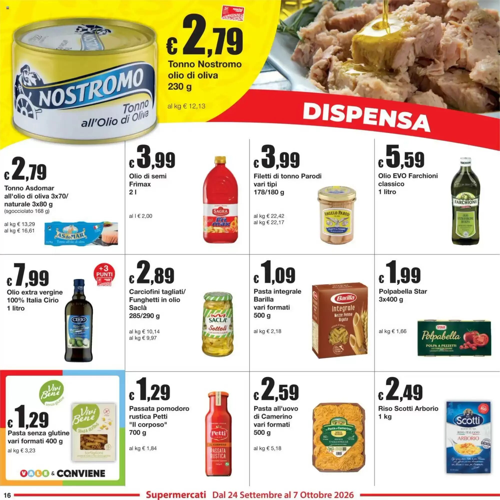 Volantino promozionale Sì con te  valide dal 24/09/2026 - Pagina 16.