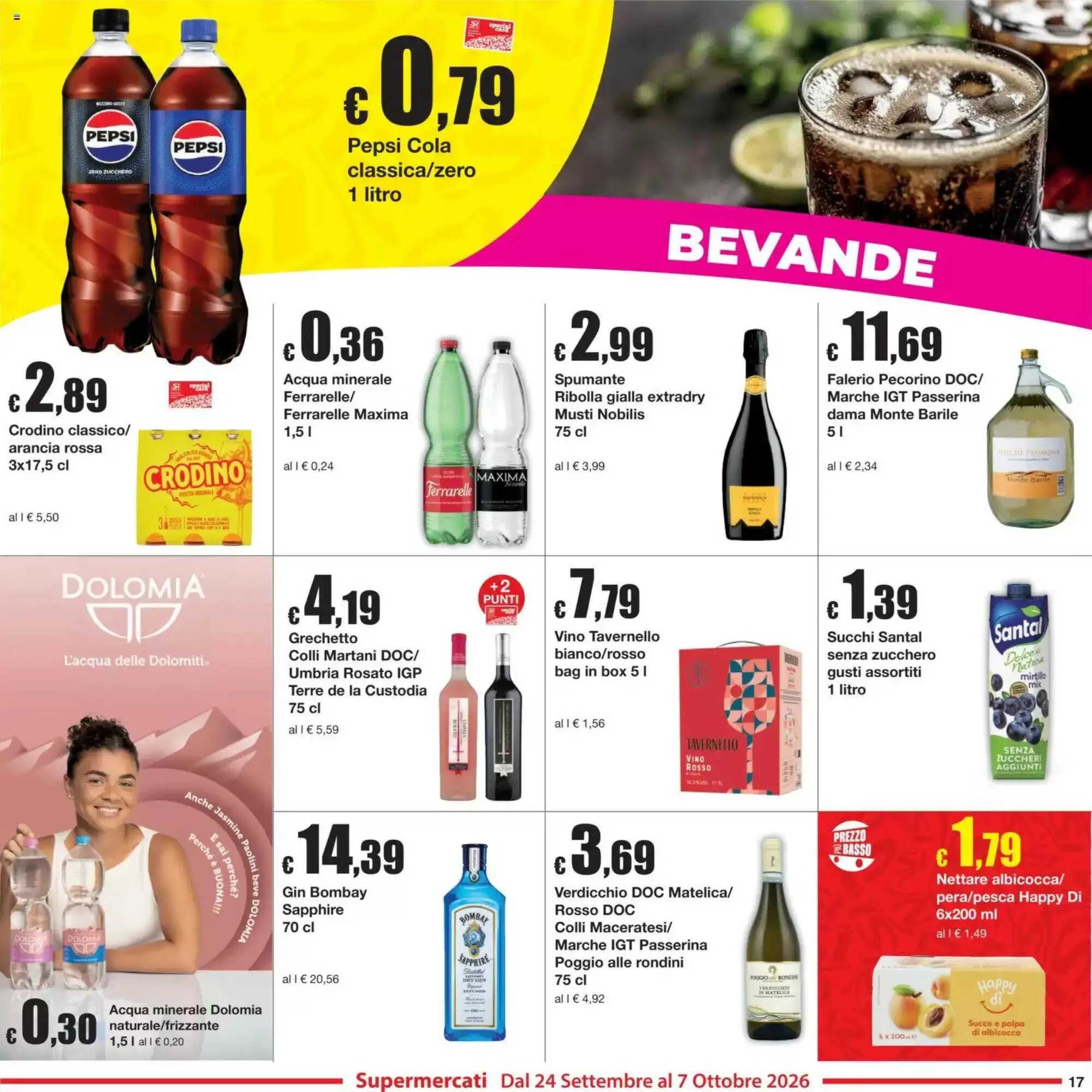 Volantino promozionale Sì con te  valide dal 24/09/2026 - Pagina 17.