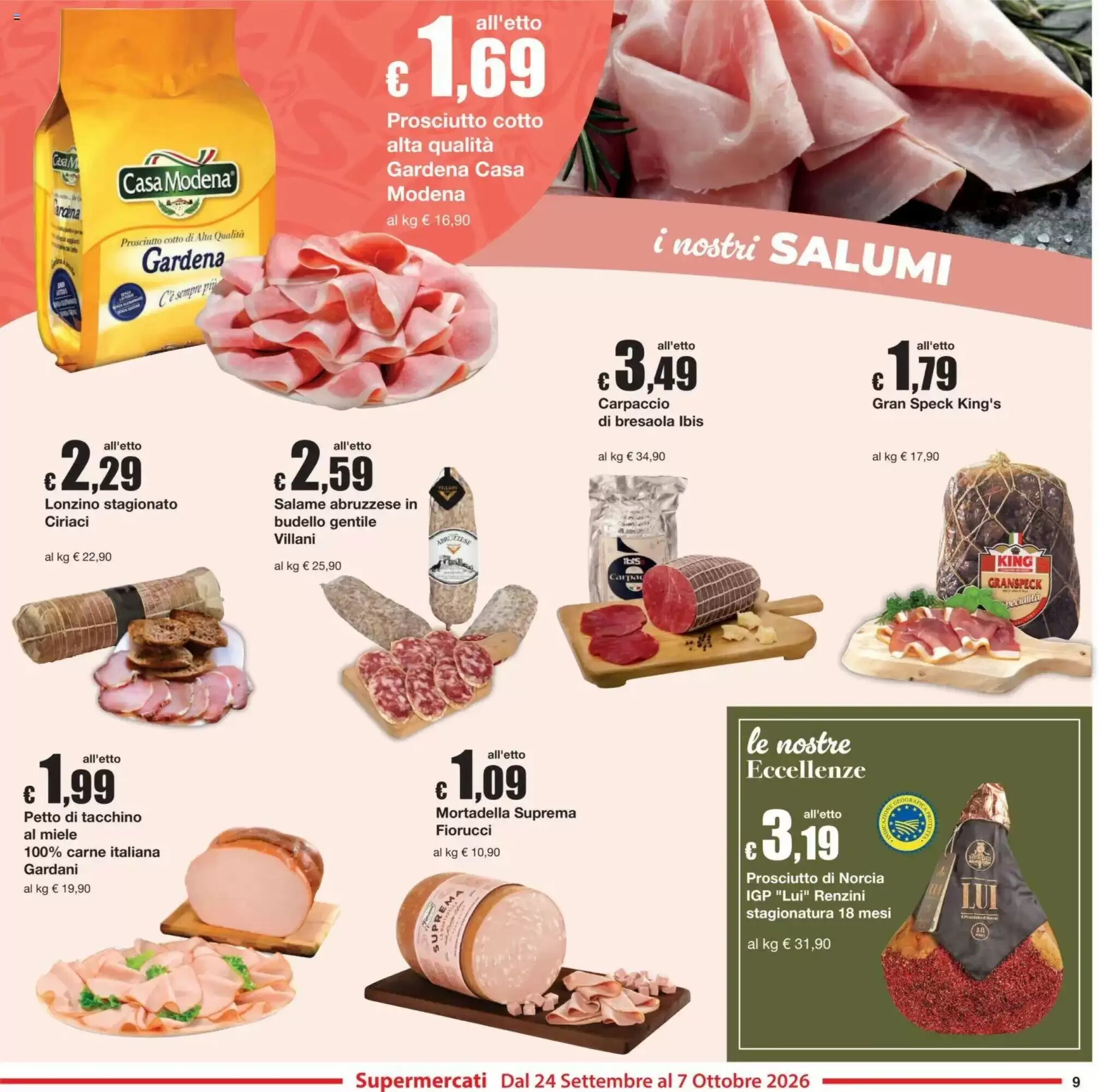 Volantino promozionale Sì con te  valide dal 24/09/2026 - Pagina 9.