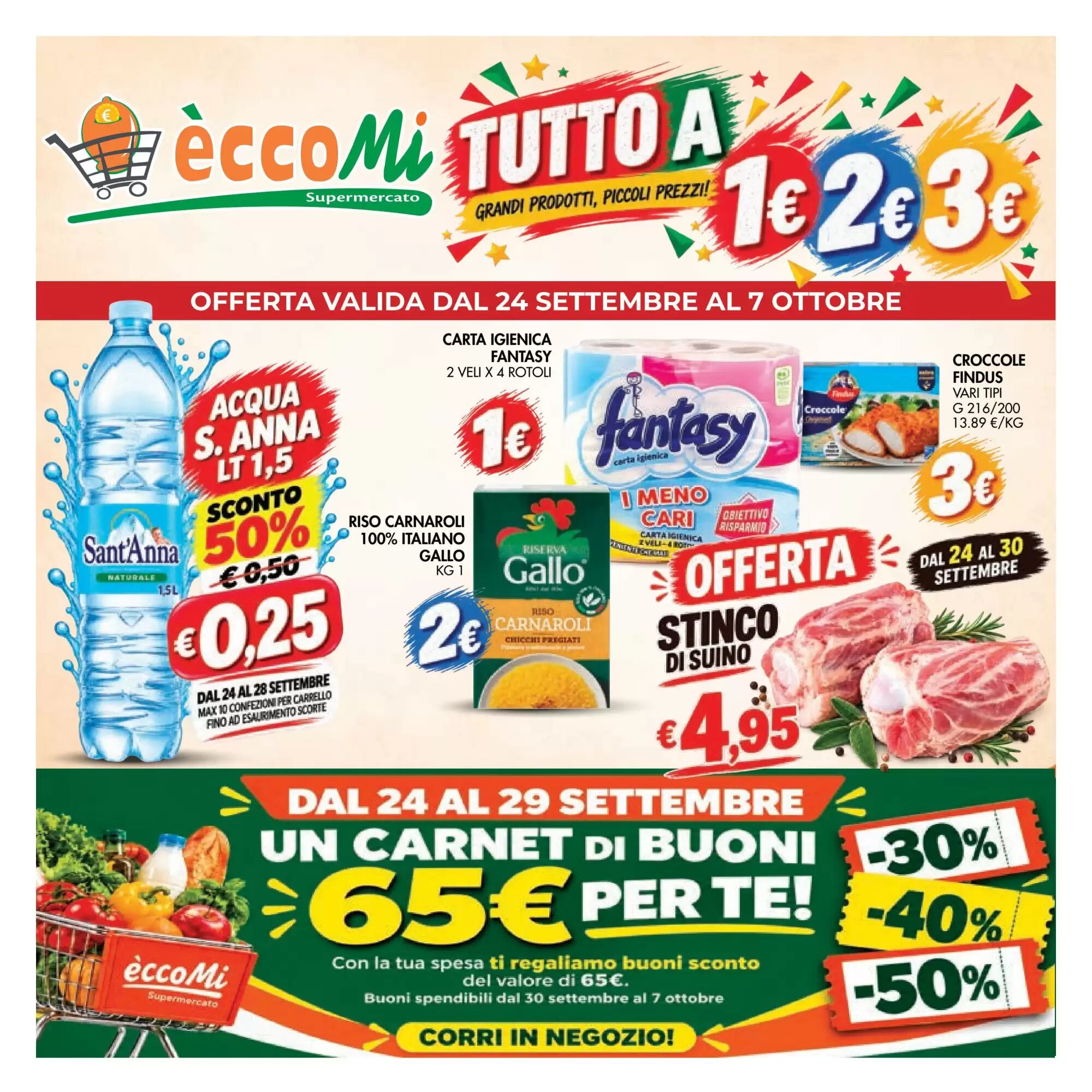 Volantino promozionale èccoMI  valide dal 24/09/2026 - Pagina 1.
