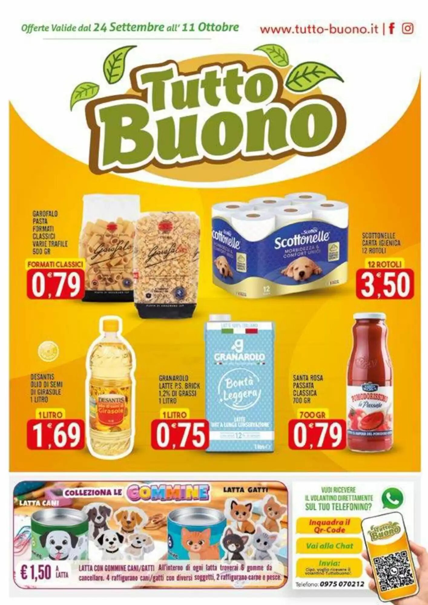 Volantino promozionale Tutto Buono  valide dal 24/09/2026 - Pagina 1.
