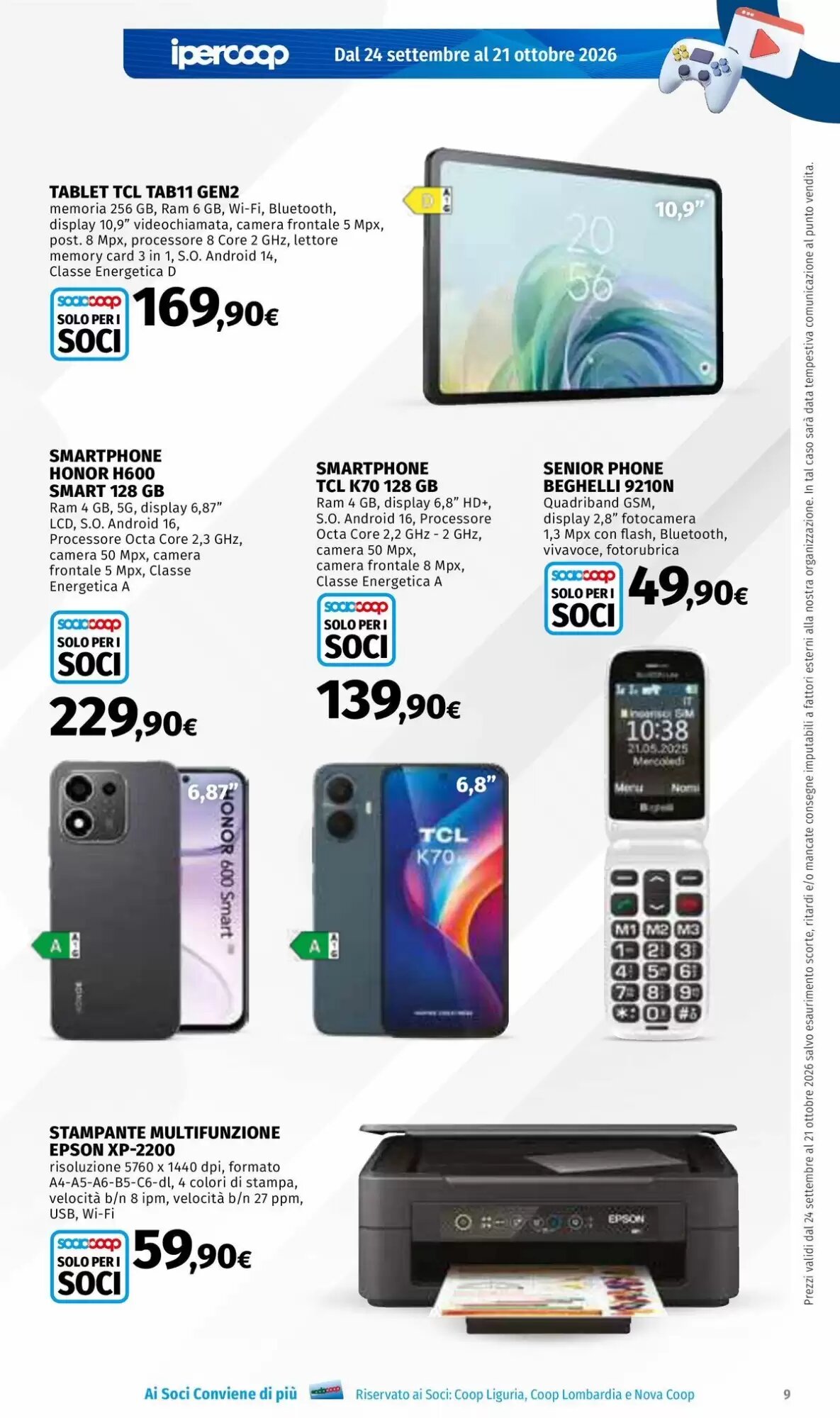 Volantino promozionale Ipercoop  valide dal 24/09/2026 - Pagina 9.