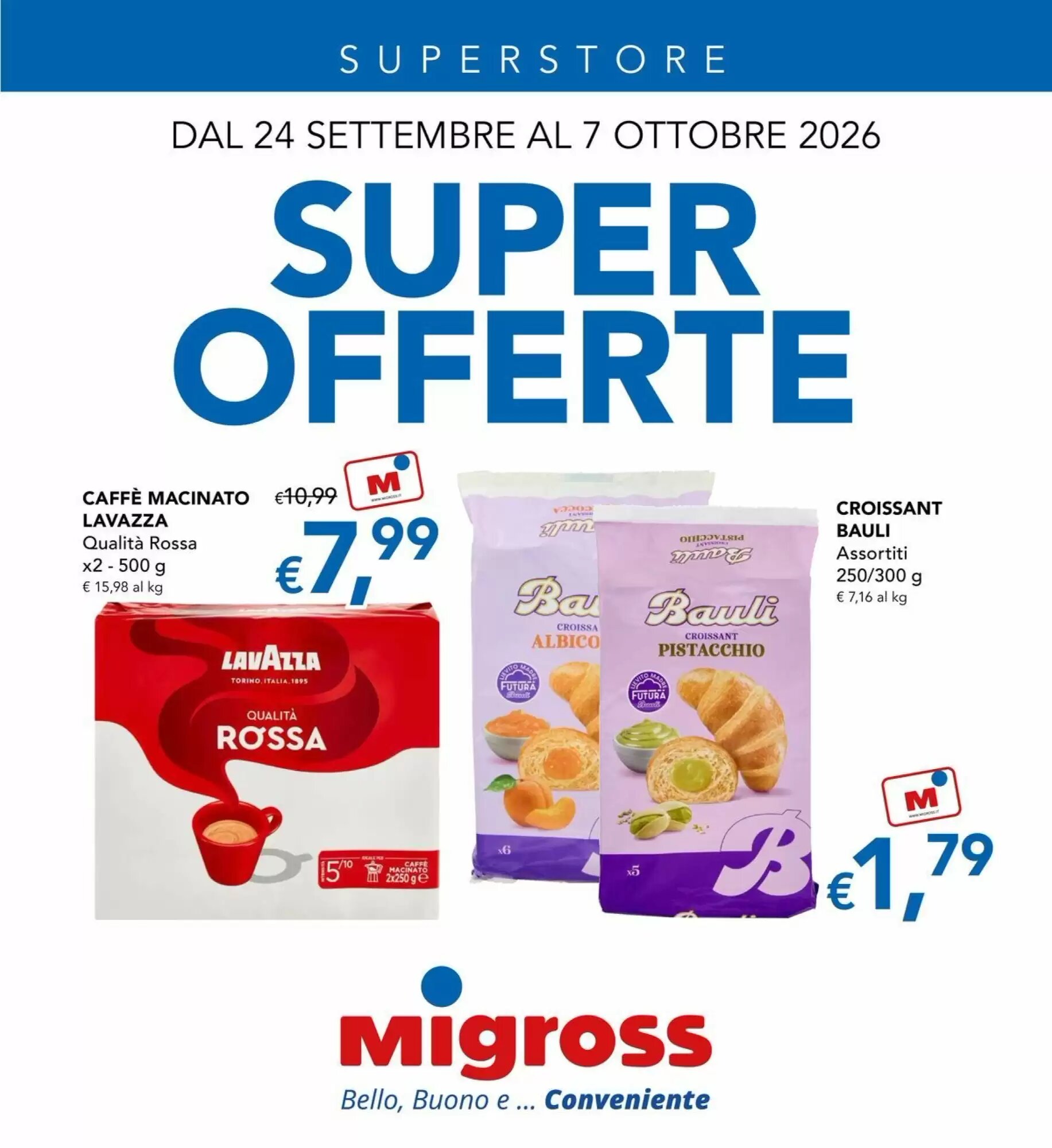 Volantino promozionale Migross Superstore  valide dal 24/09/2026 - Pagina 1.