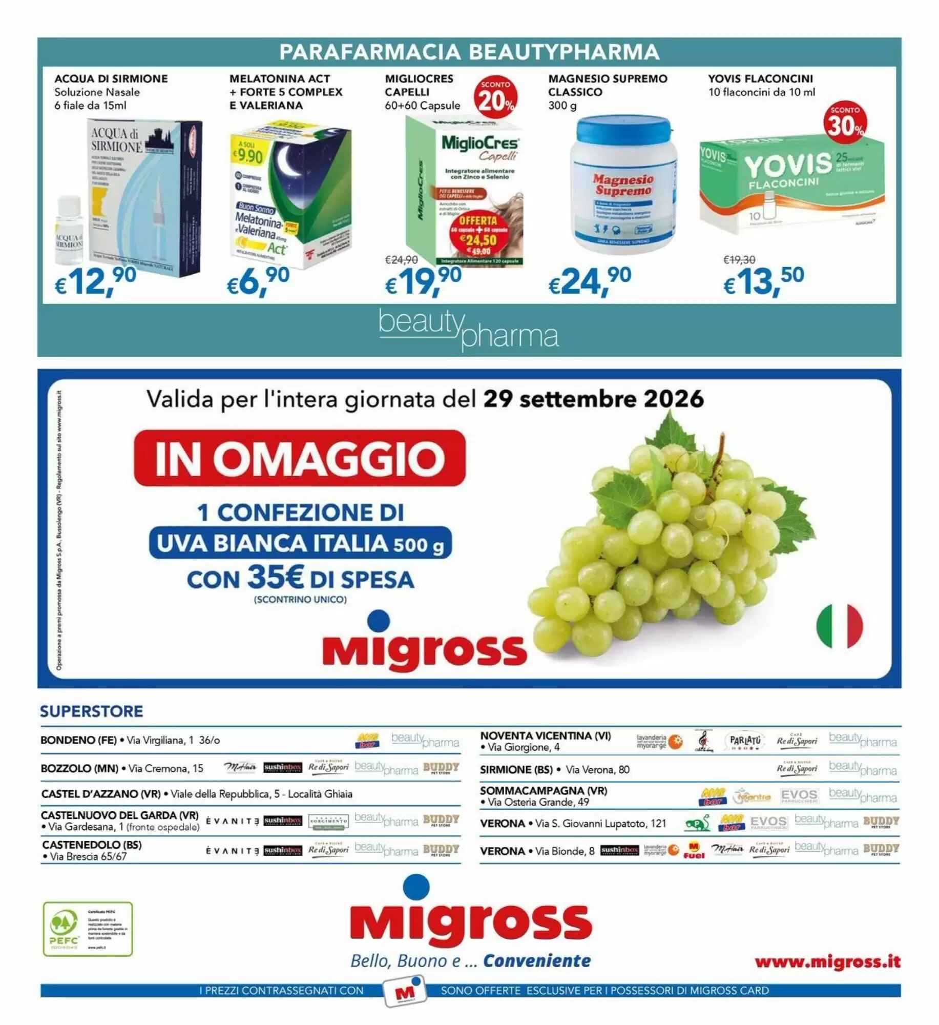 Volantino promozionale Migross Superstore  valide dal 24/09/2026 - Pagina 20.