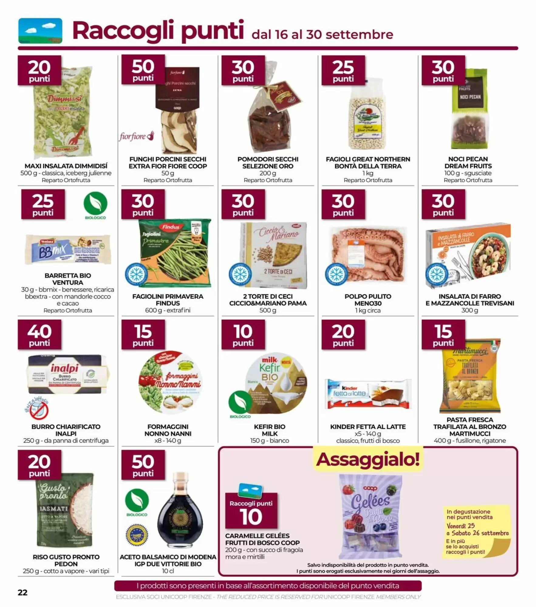 Volantino promozionale Coop  valide dal 24/09/2026 - Pagina 22.