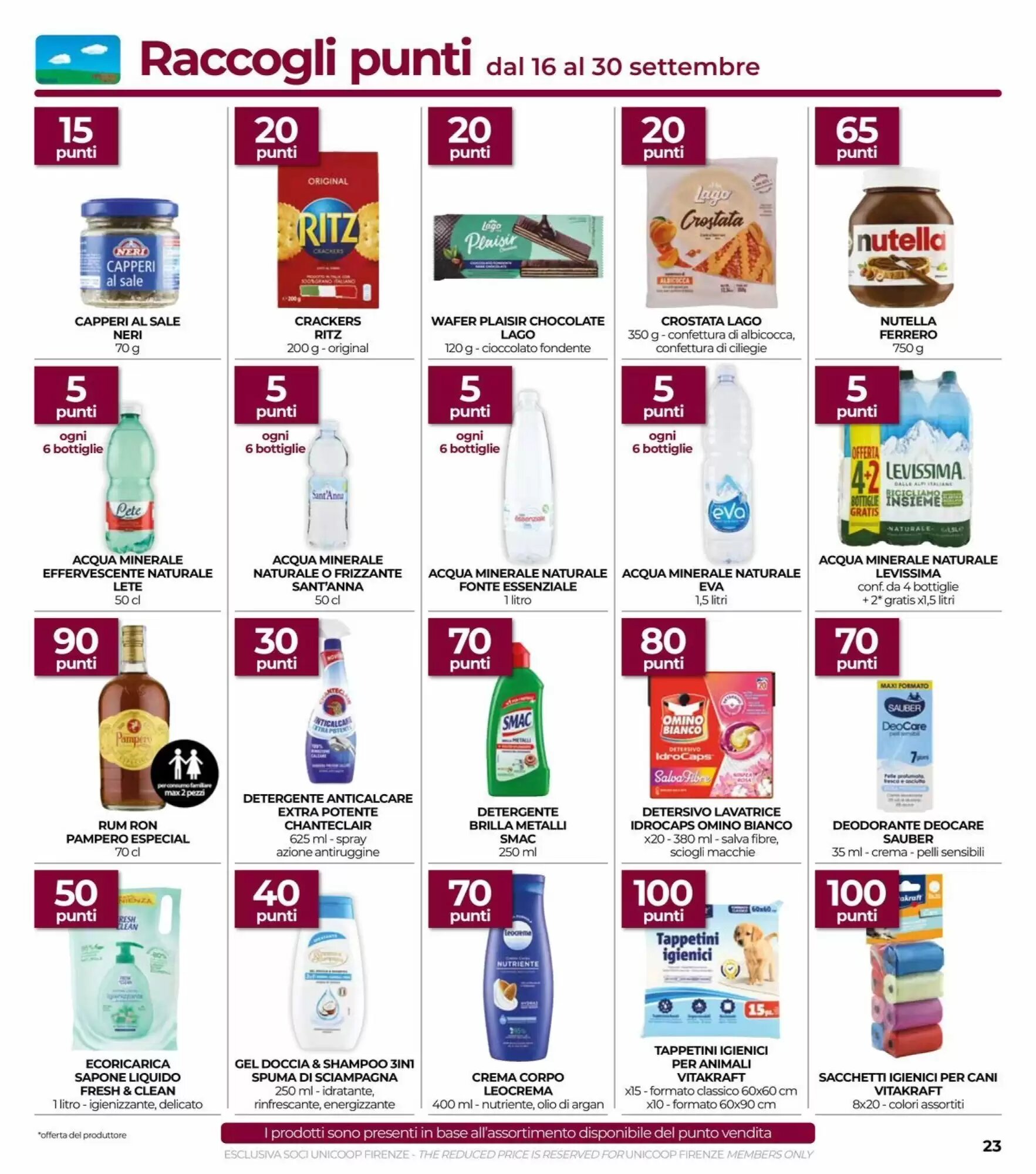 Volantino promozionale Coop  valide dal 24/09/2026 - Pagina 23.