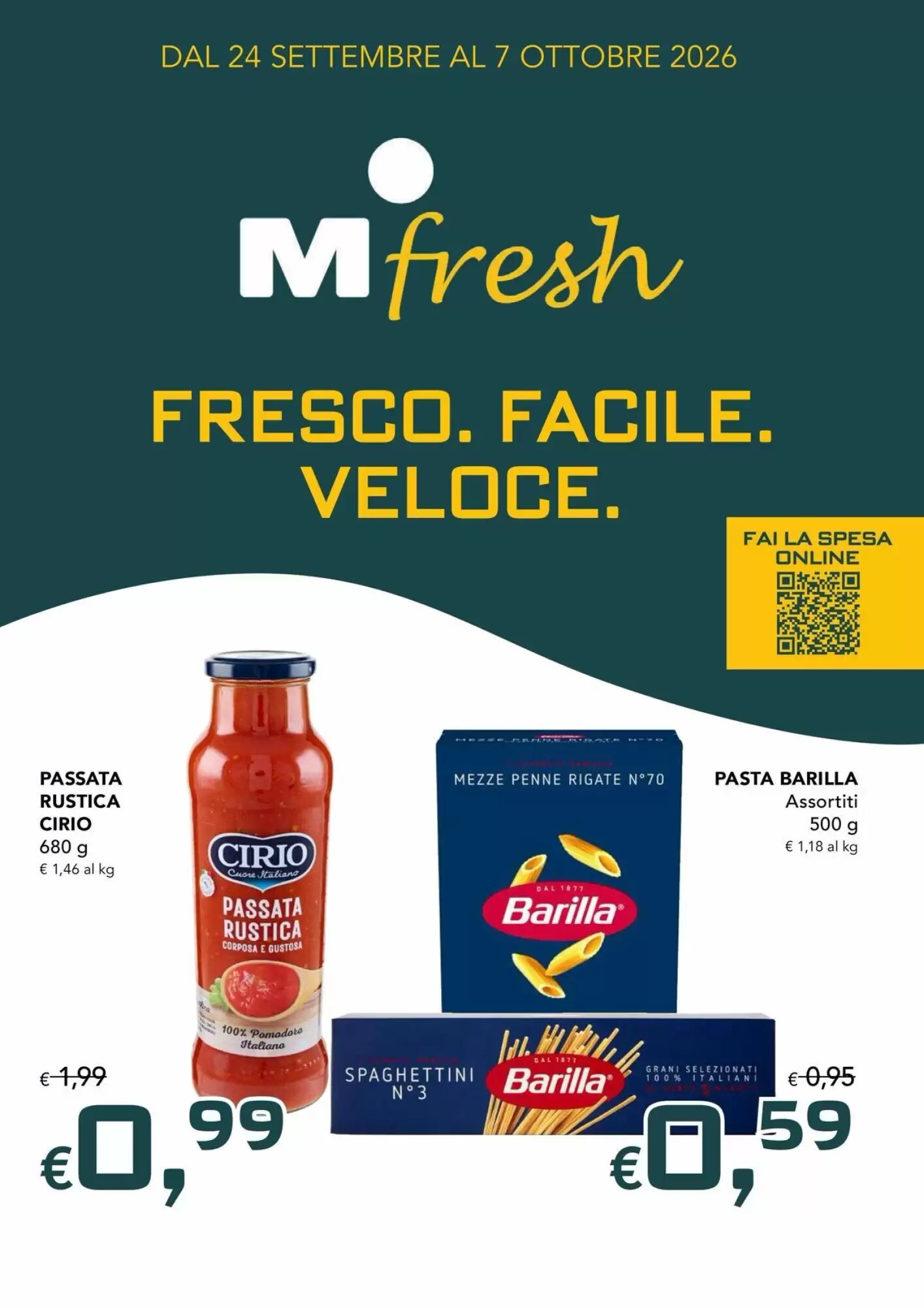 Volantino promozionale Migross Supermercati e Market valide dal 24/09/2026 - Pagina 1.