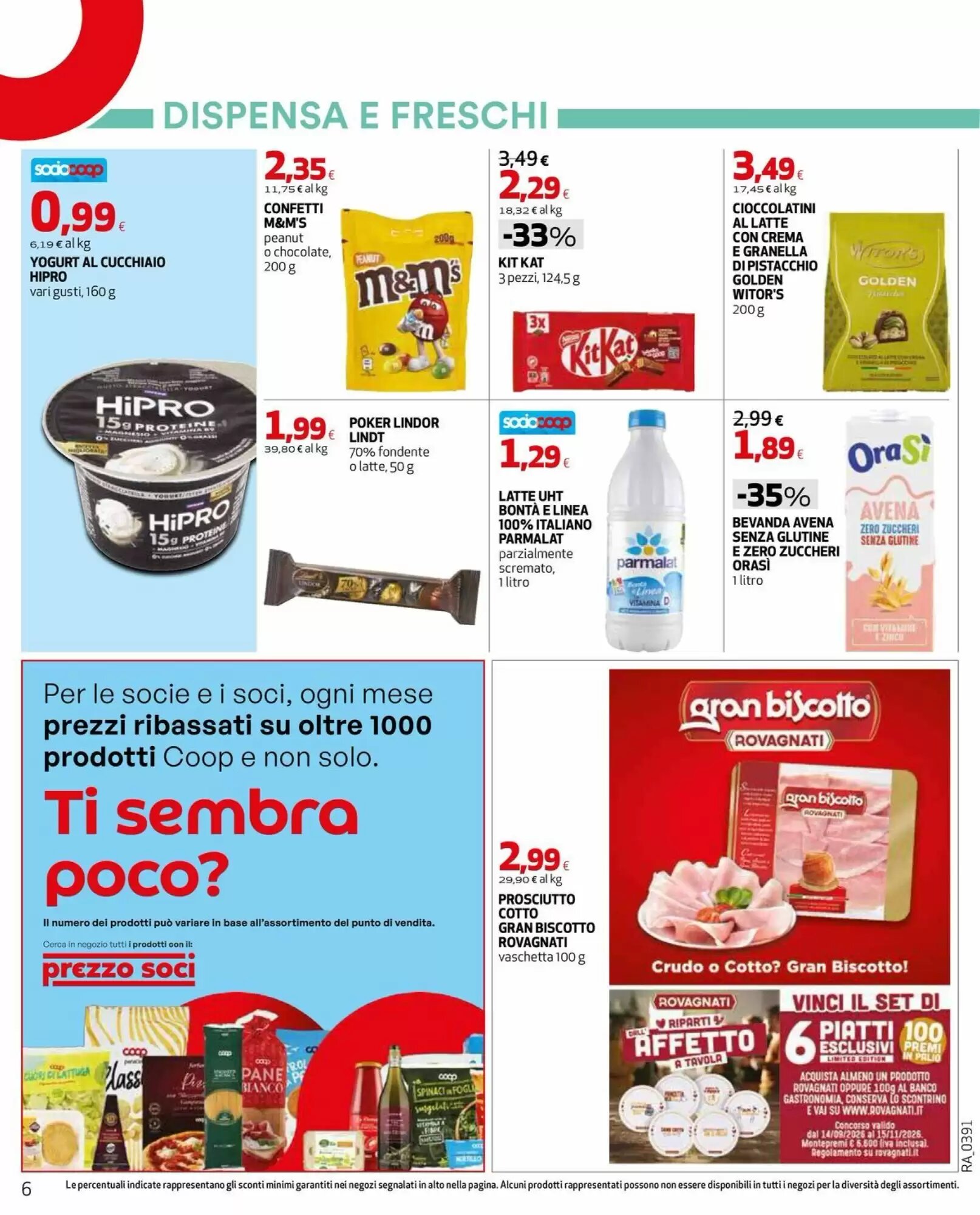 Volantino promozionale Coop  valide dal 24/09/2026 - Pagina 6.