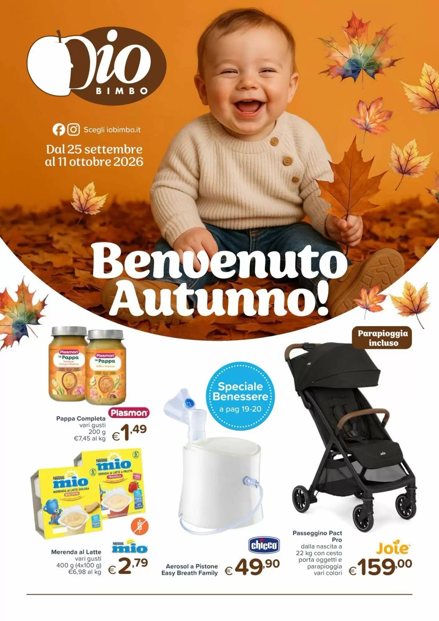 Volantino promozionale Io Bimbo valide dal 25/09/2026 - Pagina 1.