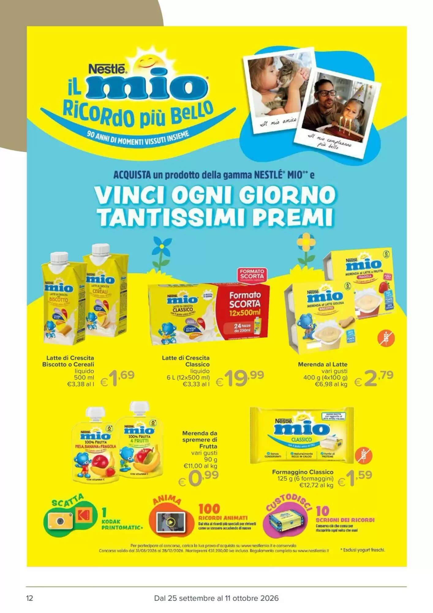 Volantino promozionale Io Bimbo  valide dal 25/09/2026 - Pagina 12.