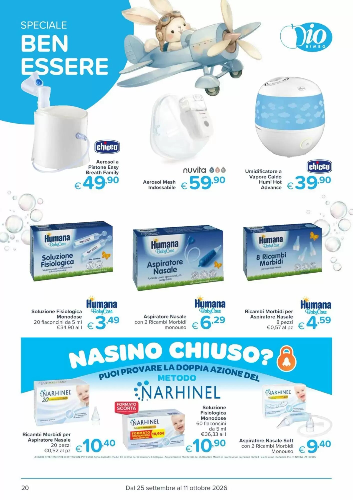 Volantino promozionale Io Bimbo  valide dal 25/09/2026 - Pagina 20.