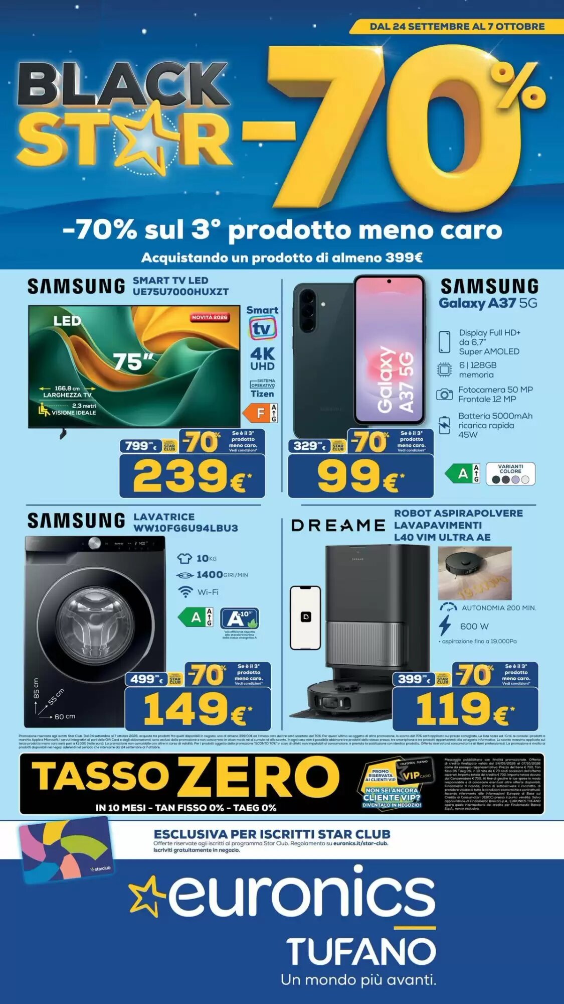 Volantino promozionale Euronics  valide dal 25/09/2026 - Pagina 1.