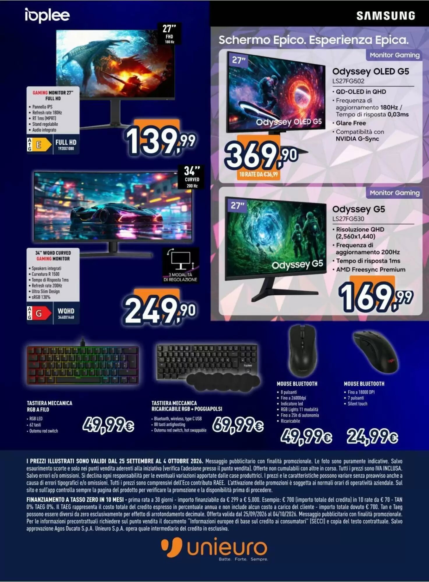 Volantino promozionale Unieuro  valide dal 25/09/2026 - Pagina 6.