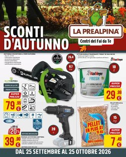 Volantino promozionale La Prealpina  valide dal 25/09/2026